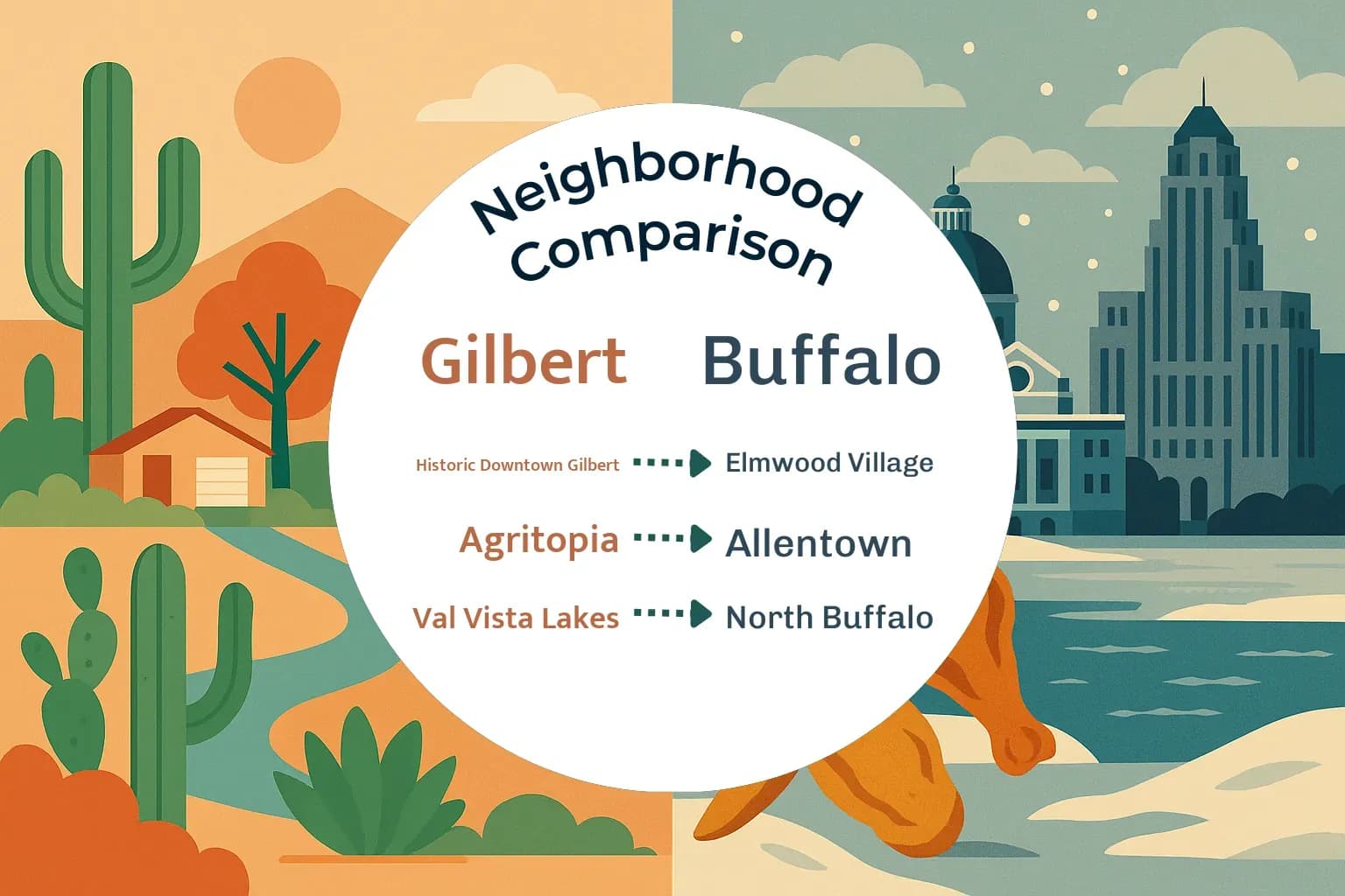 Gilbert vs Buffalo Neighborhood Comparison