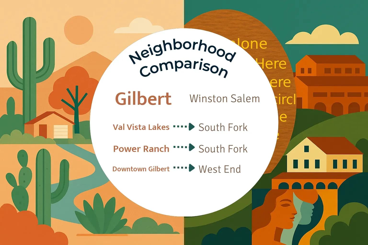 Gilbert vs Winston Salem Neighborhood Comparison