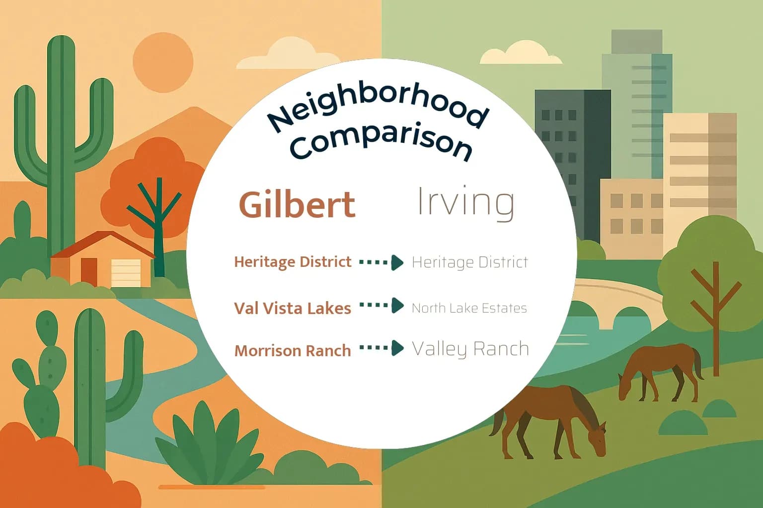 Gilbert vs Irving Neighborhood Comparison