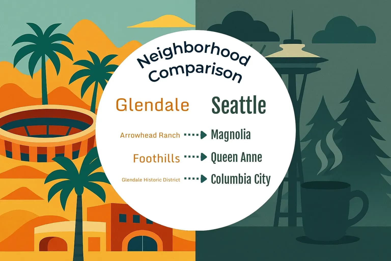 Glendale vs Seattle Neighborhood Comparison