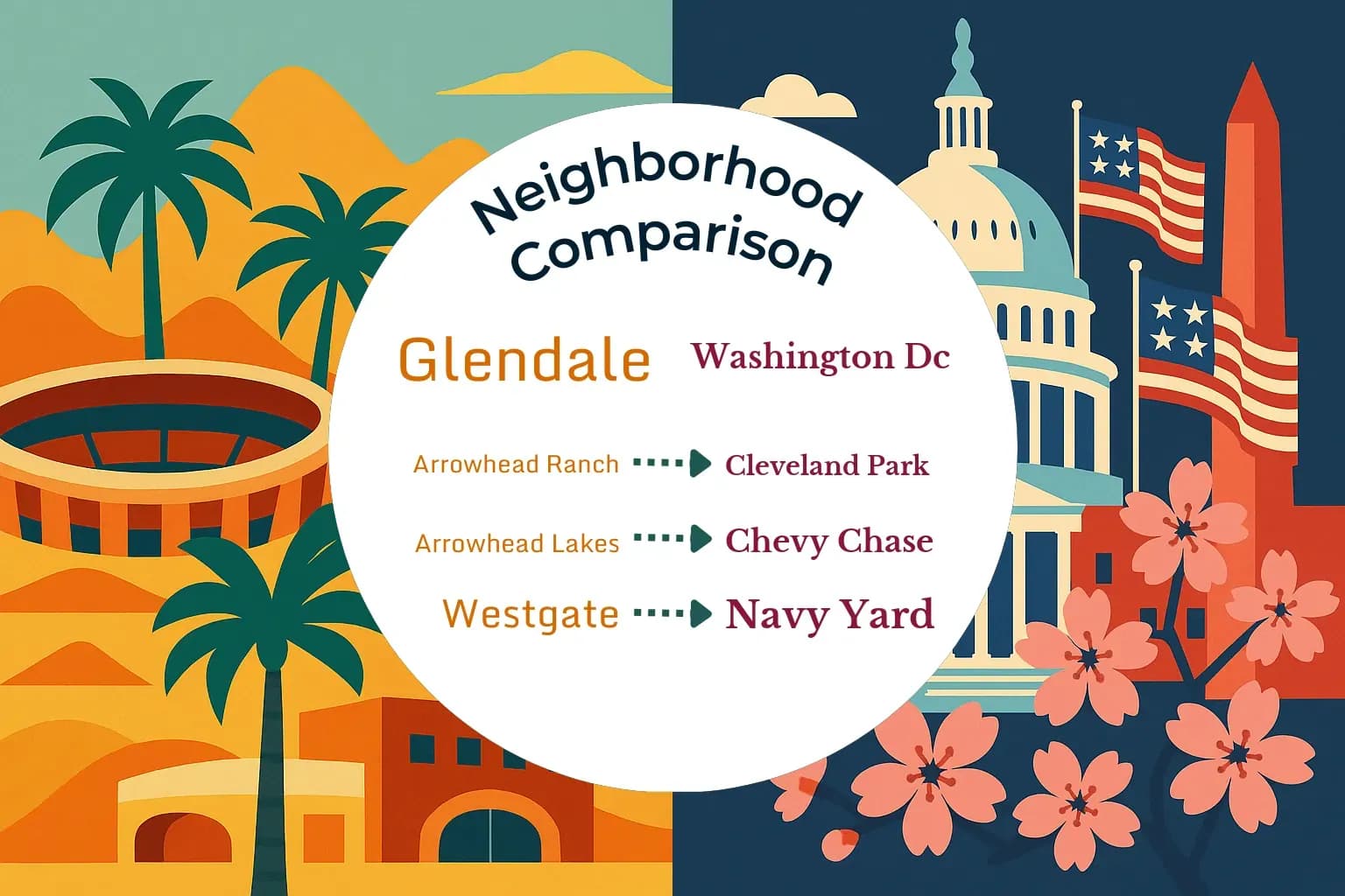 Glendale vs Washington DC Neighborhood Comparison