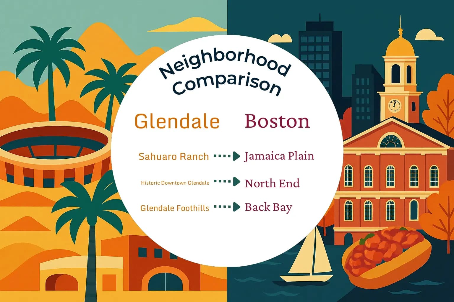 Glendale vs Boston Neighborhood Comparison