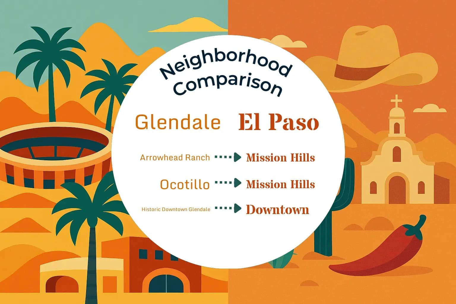 Glendale vs El Paso Neighborhood Comparison