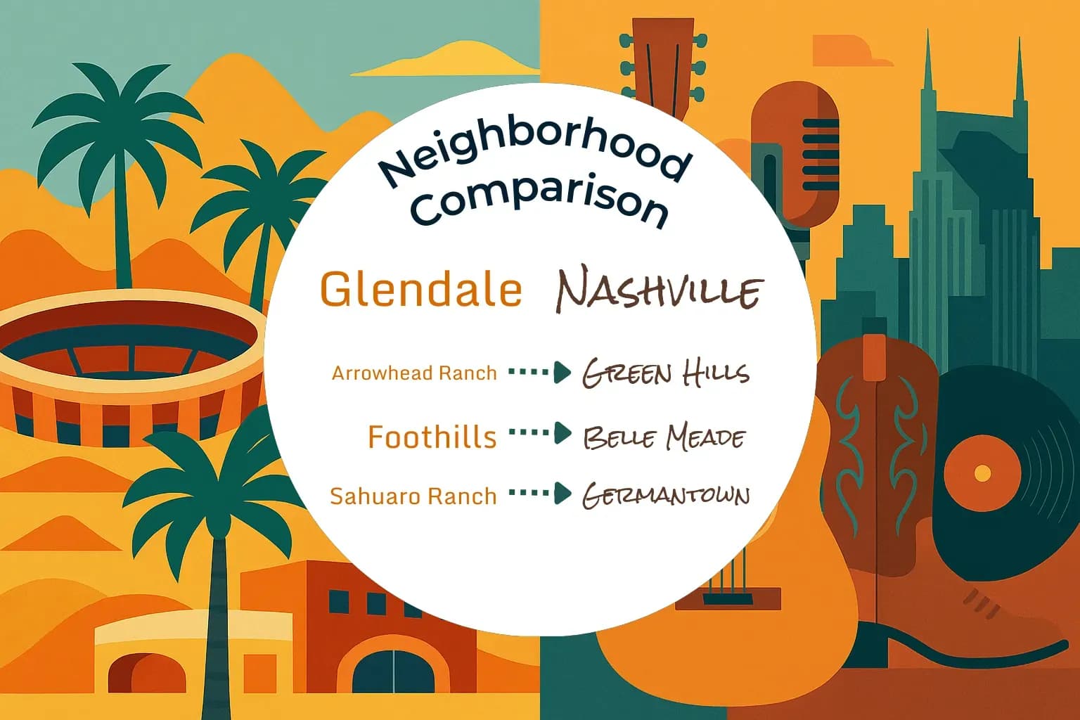 Glendale vs Nashville Neighborhood Comparison