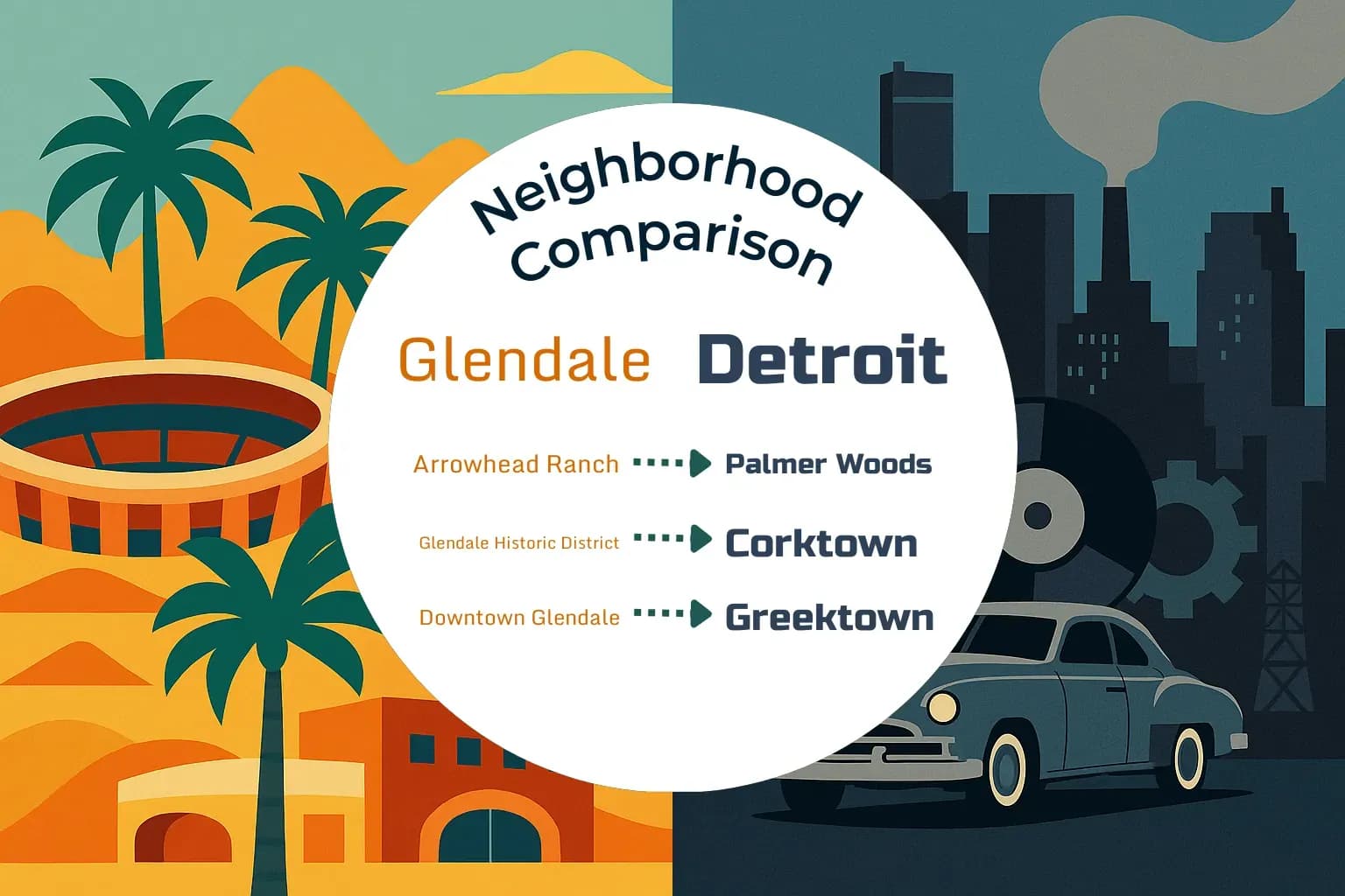 Glendale vs Detroit Neighborhood Comparison