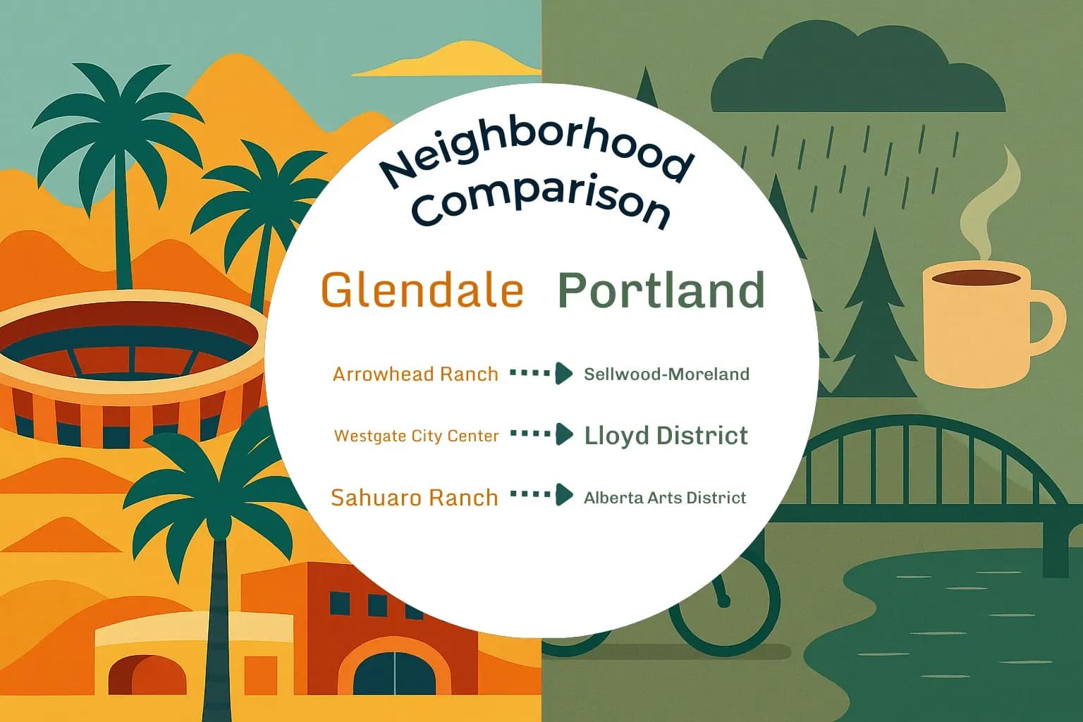 Glendale vs Portland Neighborhood Comparison