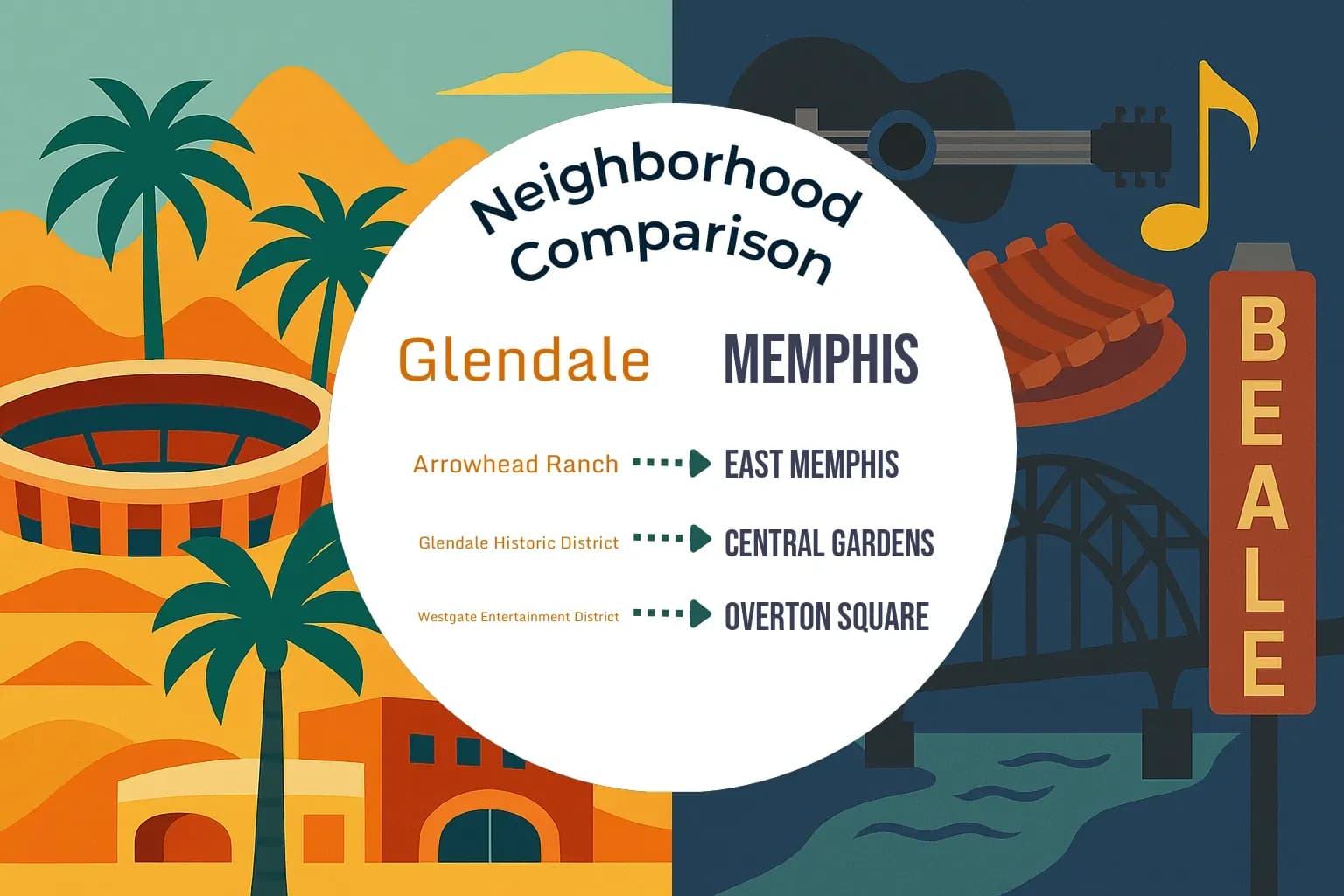 Glendale vs Memphis Neighborhood Comparison