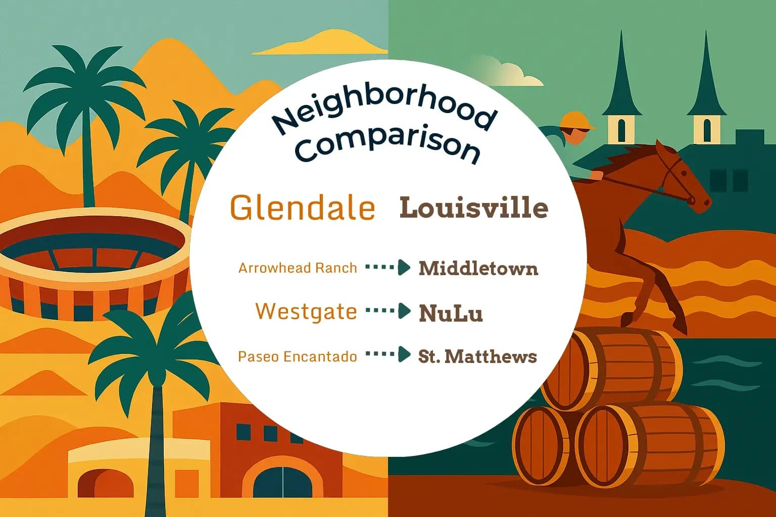 Glendale vs Louisville Neighborhood Comparison