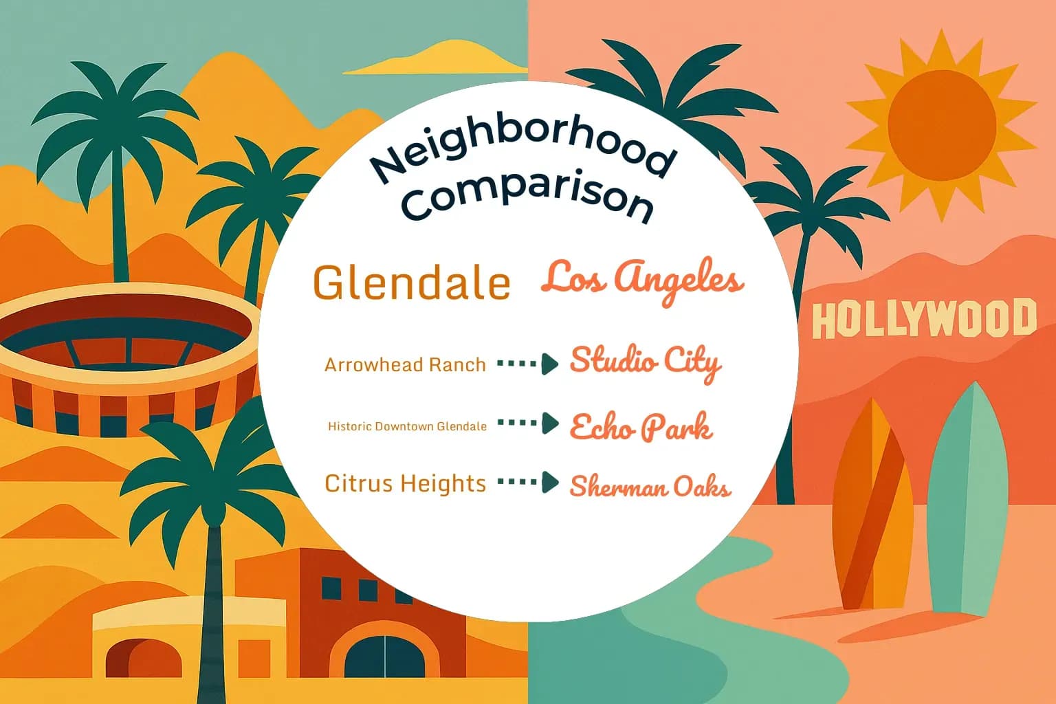 Glendale vs Los Angeles Neighborhood Comparison
