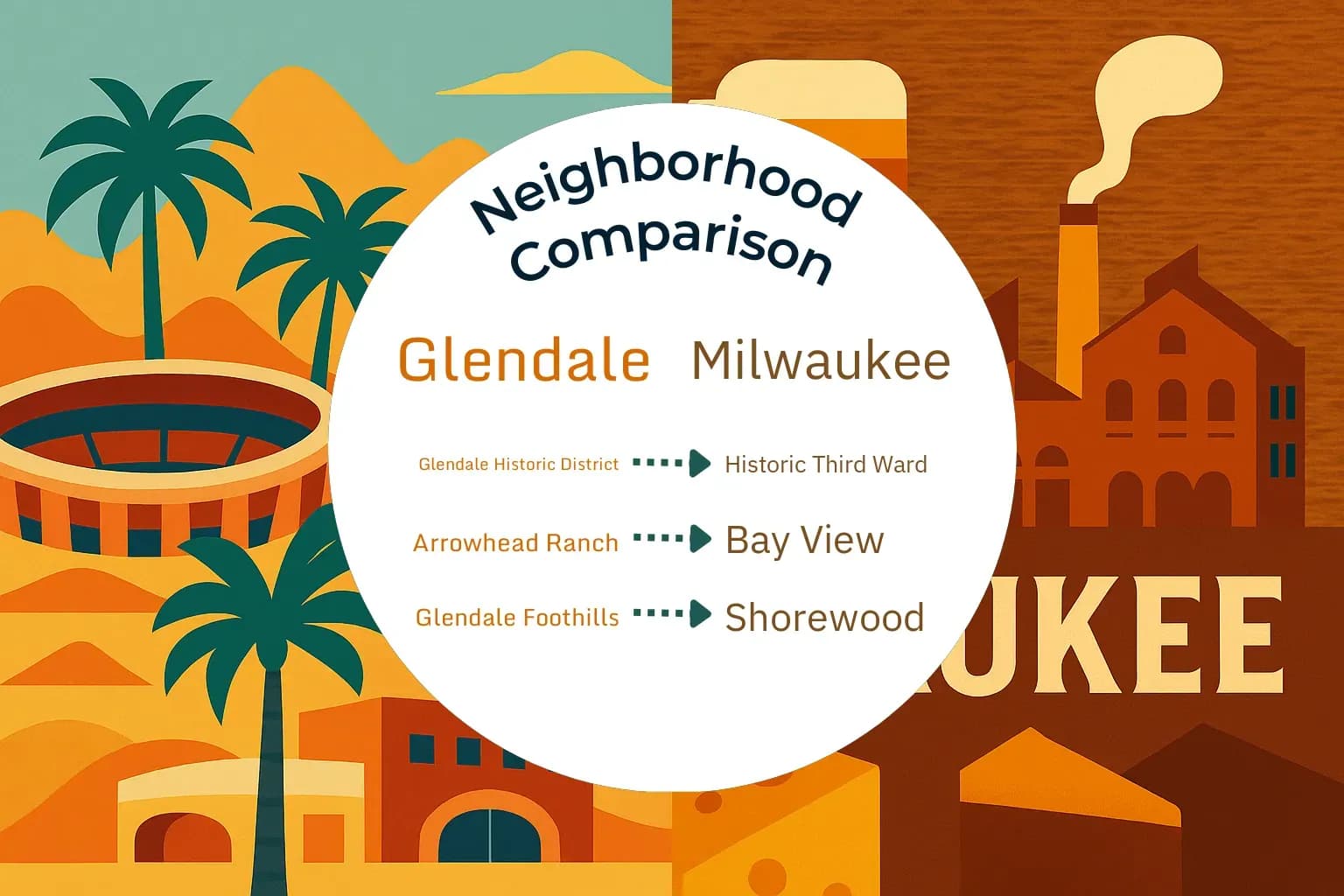Glendale vs Milwaukee Neighborhood Comparison