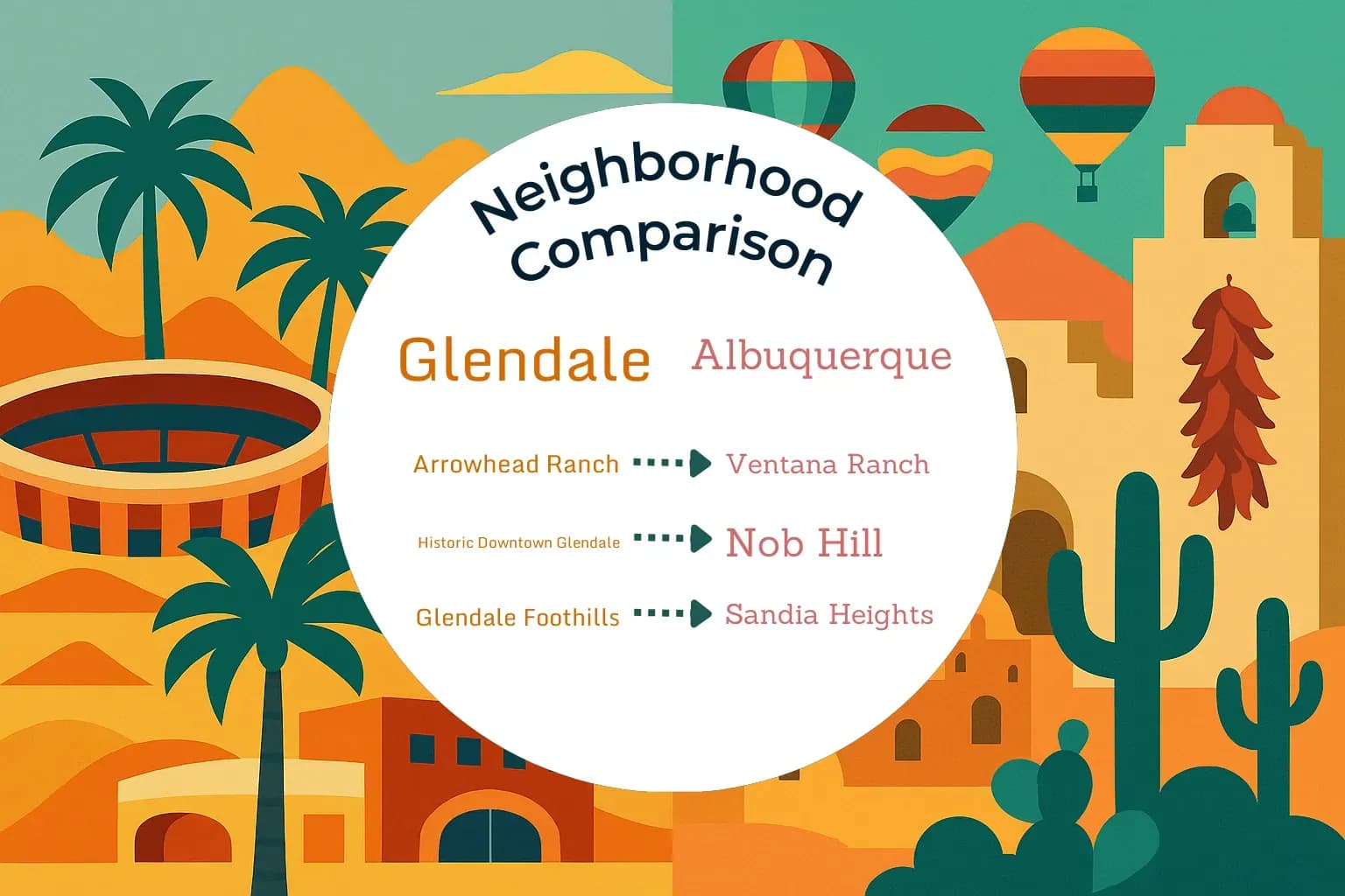 Glendale vs Albuquerque Neighborhood Comparison