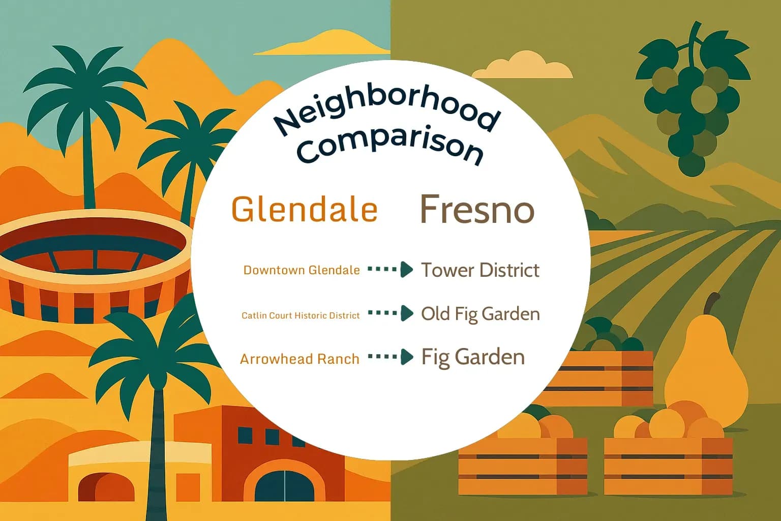 Glendale vs Fresno Neighborhood Comparison