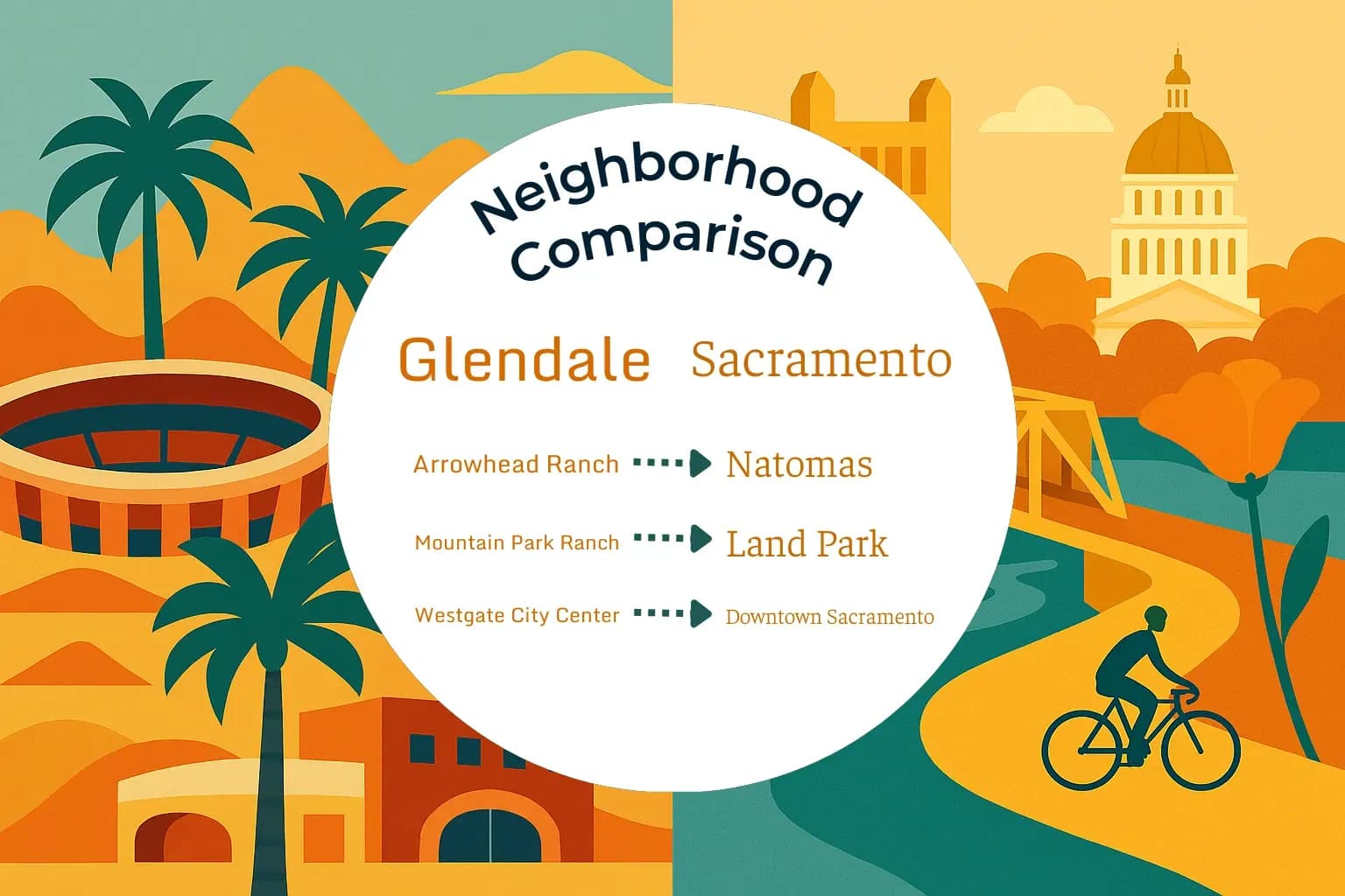 Glendale vs Sacramento Neighborhood Comparison