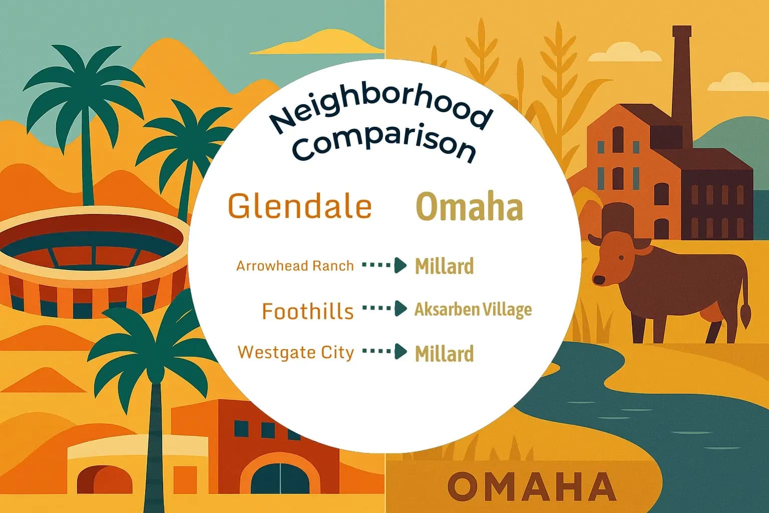 Glendale vs Omaha Neighborhood Comparison
