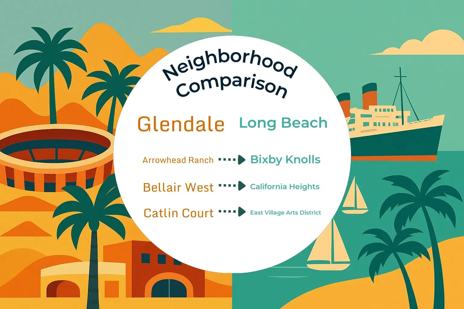 Glendale vs Long Beach Neighborhood Comparison