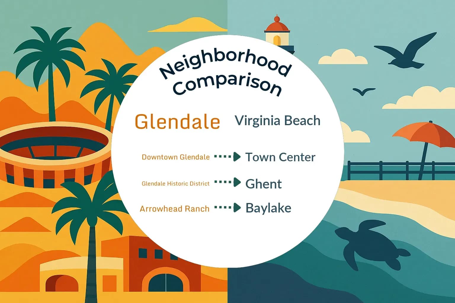 Glendale vs Virginia Beach Neighborhood Comparison