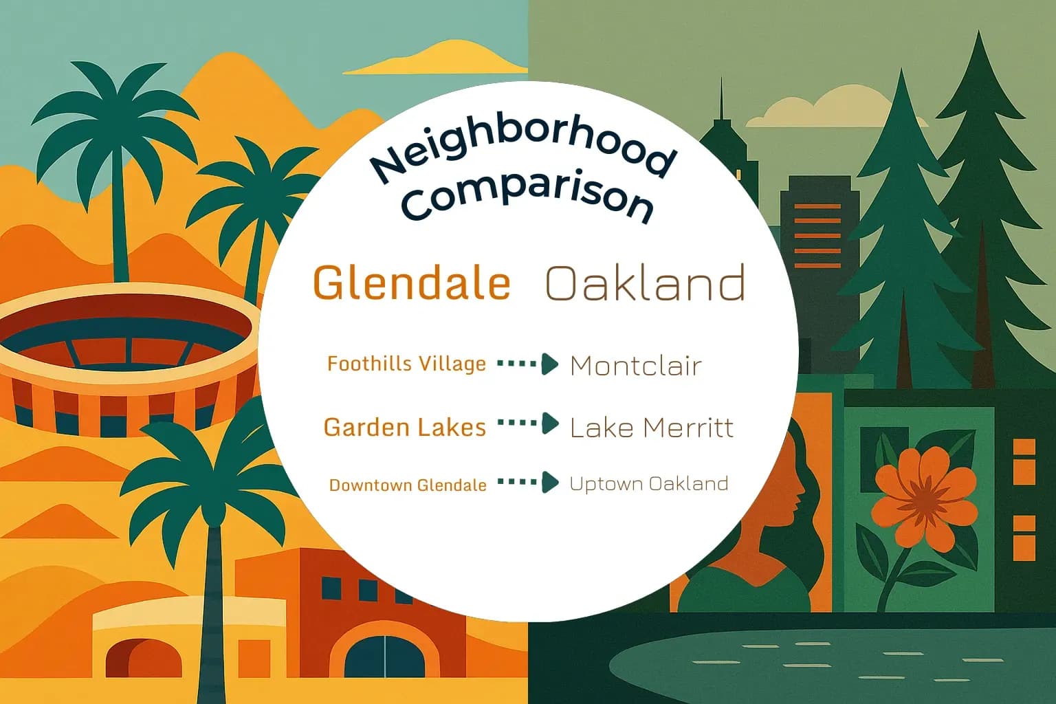 Glendale vs Oakland Neighborhood Comparison
