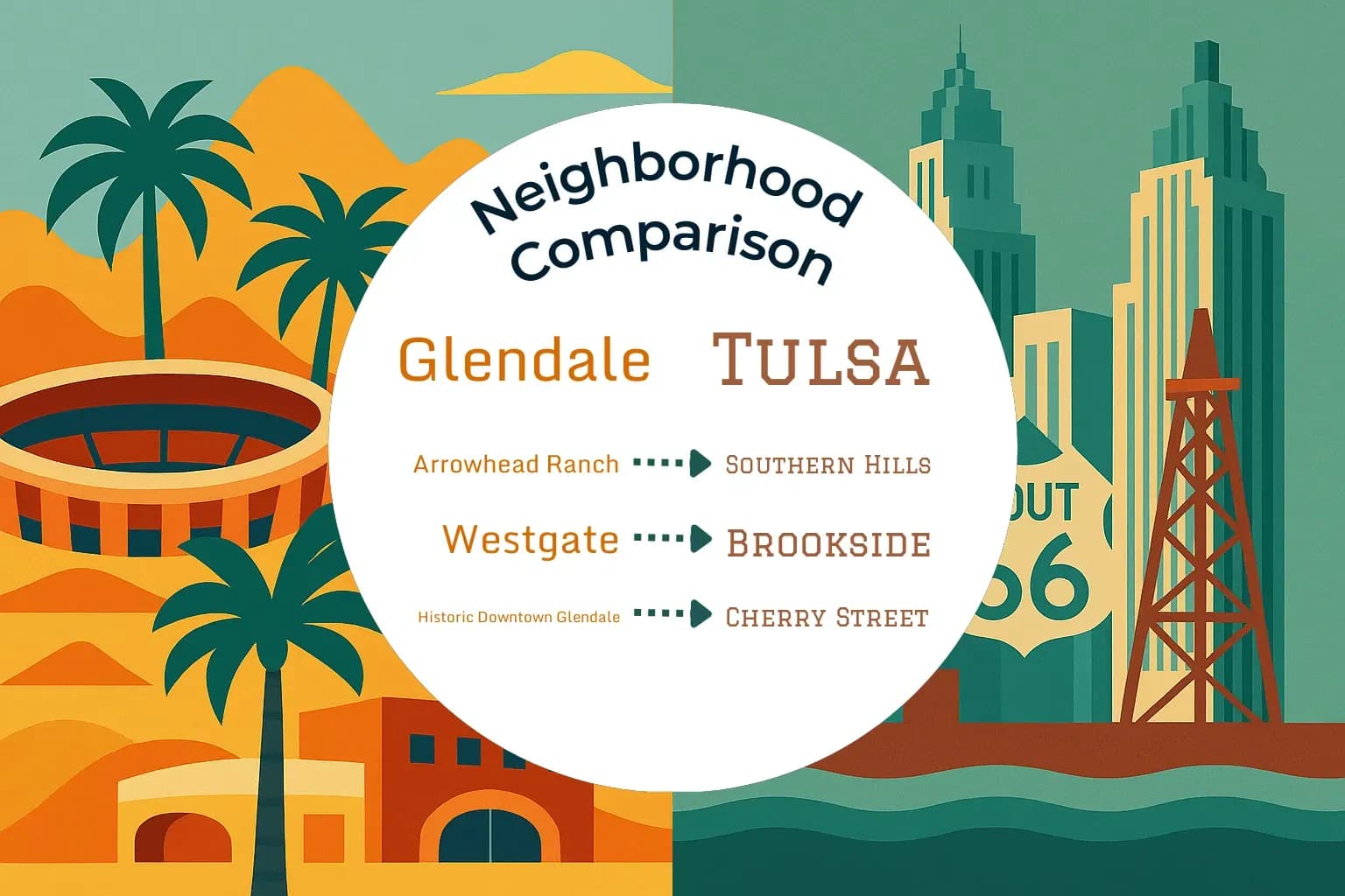 Glendale vs Tulsa Neighborhood Comparison