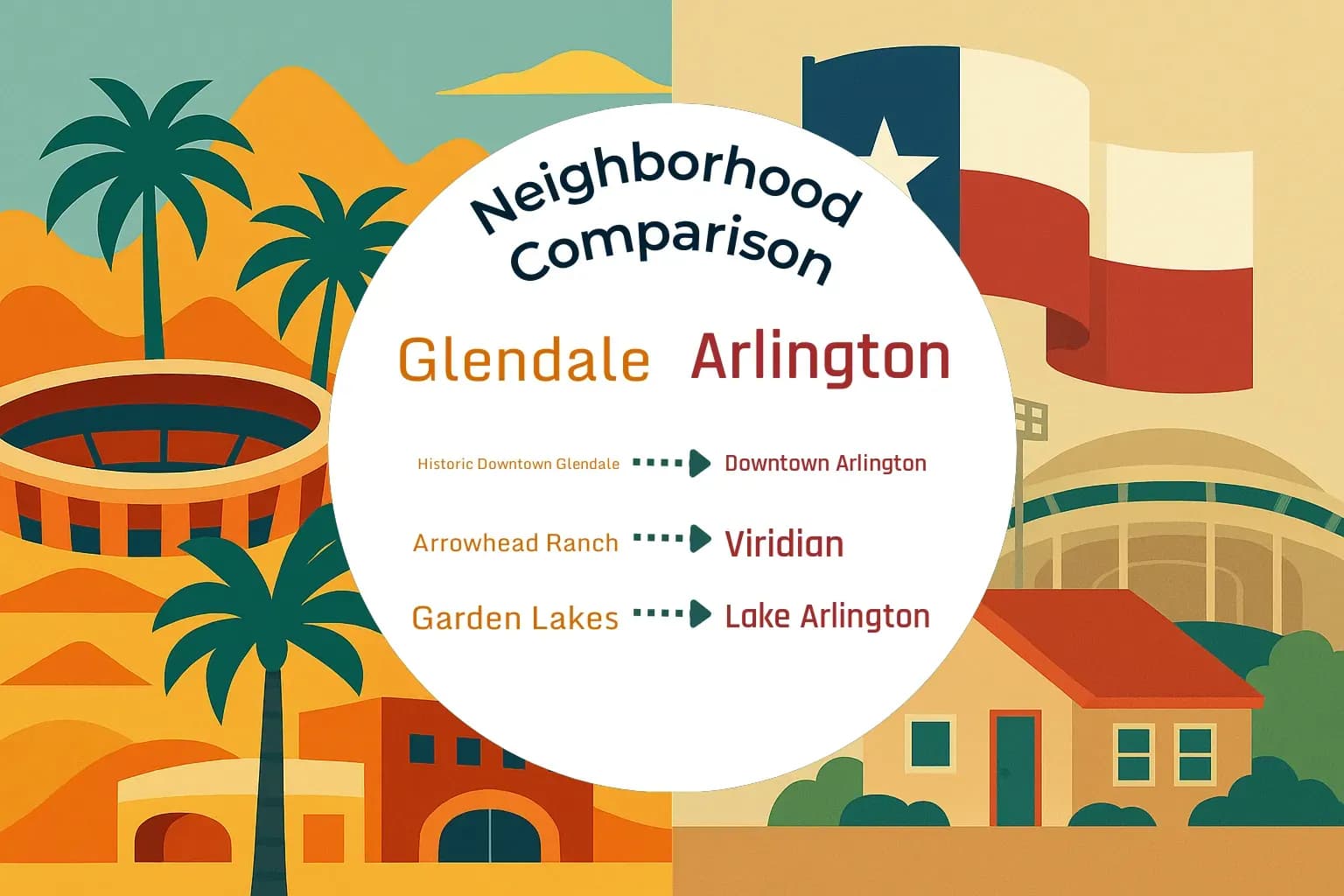 Glendale vs Arlington Neighborhood Comparison