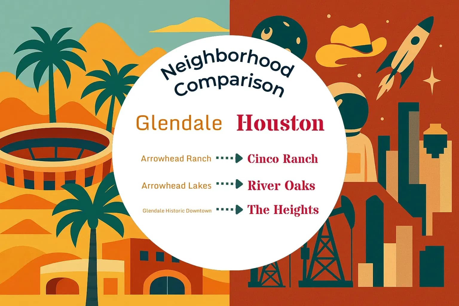 Glendale vs Houston Neighborhood Comparison