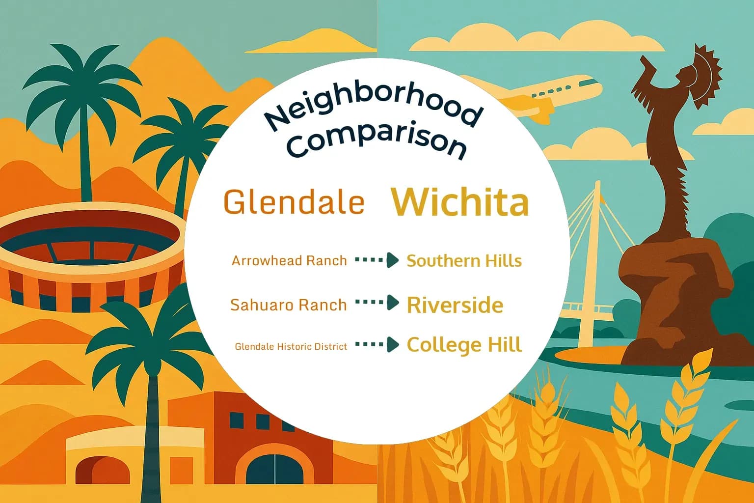Glendale vs Wichita Neighborhood Comparison
