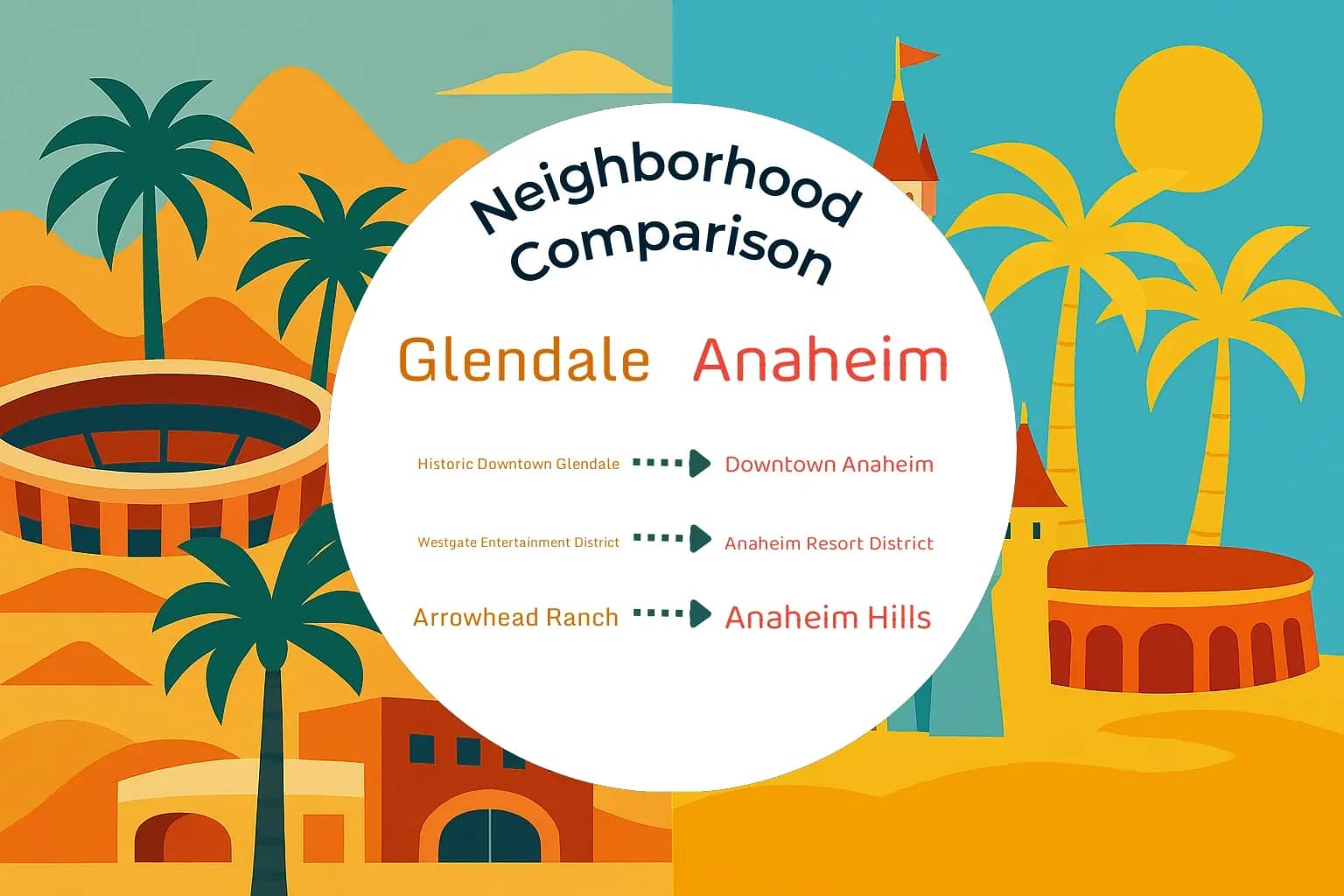 Glendale vs Anaheim Neighborhood Comparison