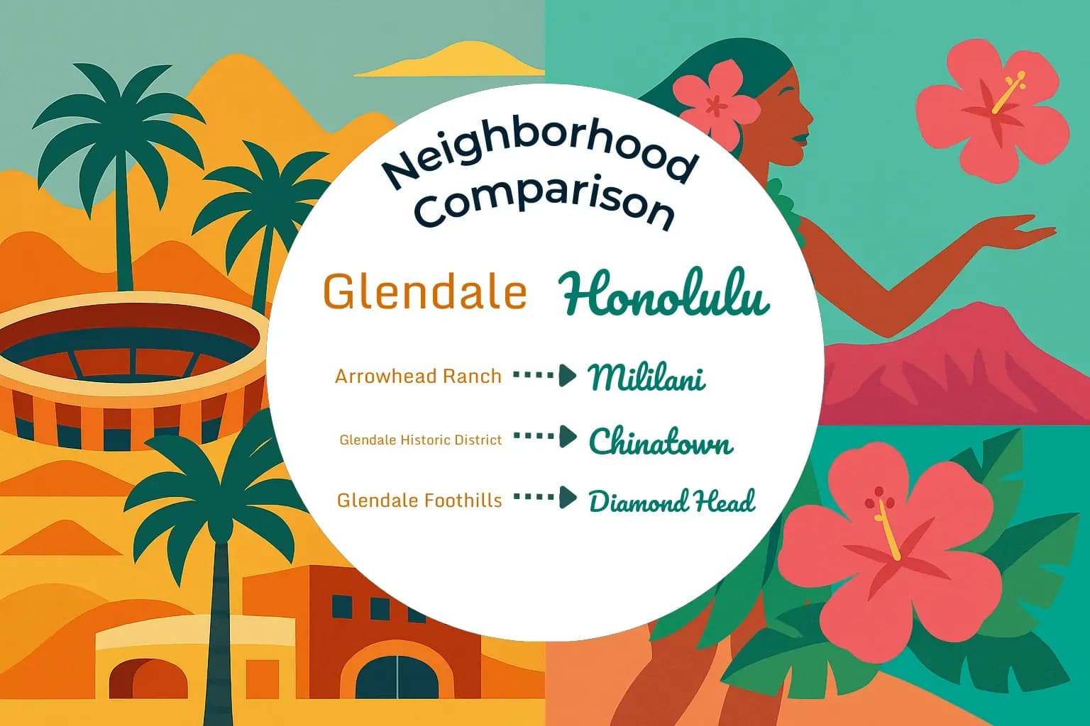 Glendale vs Honolulu Neighborhood Comparison