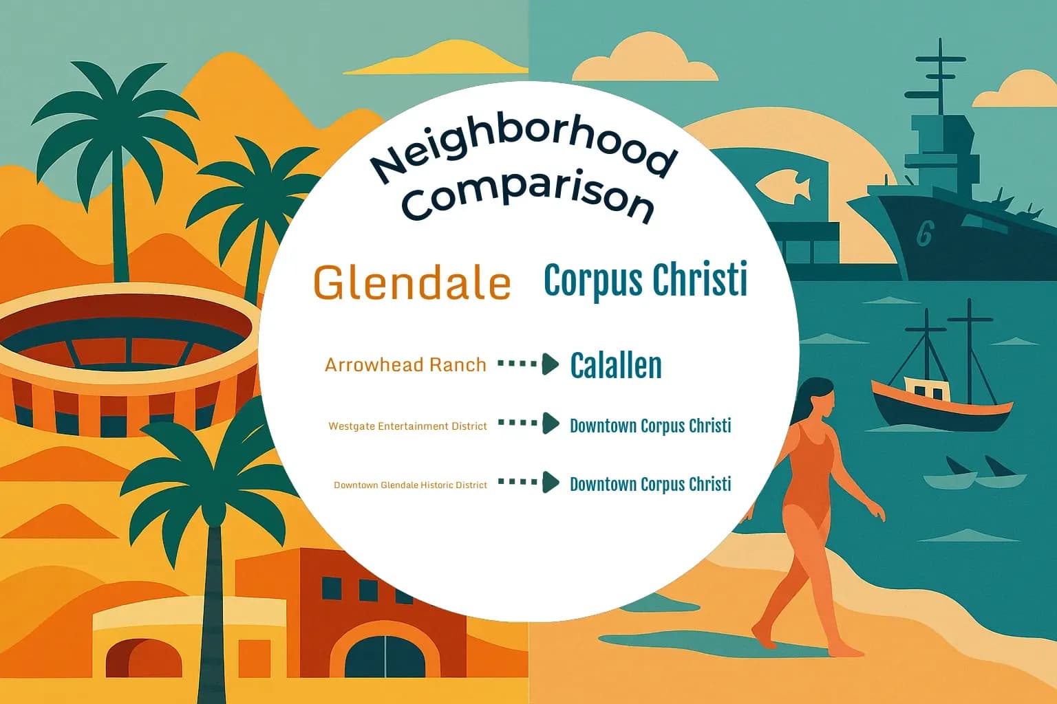 Glendale vs Corpus Christi Neighborhood Comparison