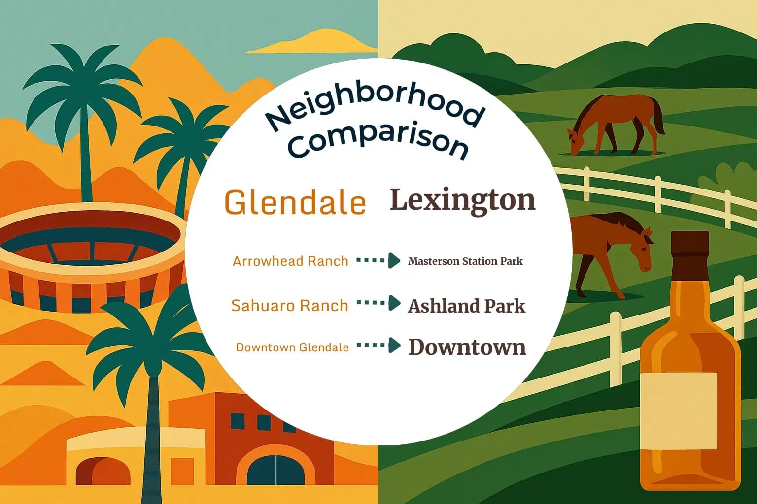 Glendale vs Lexington Neighborhood Comparison