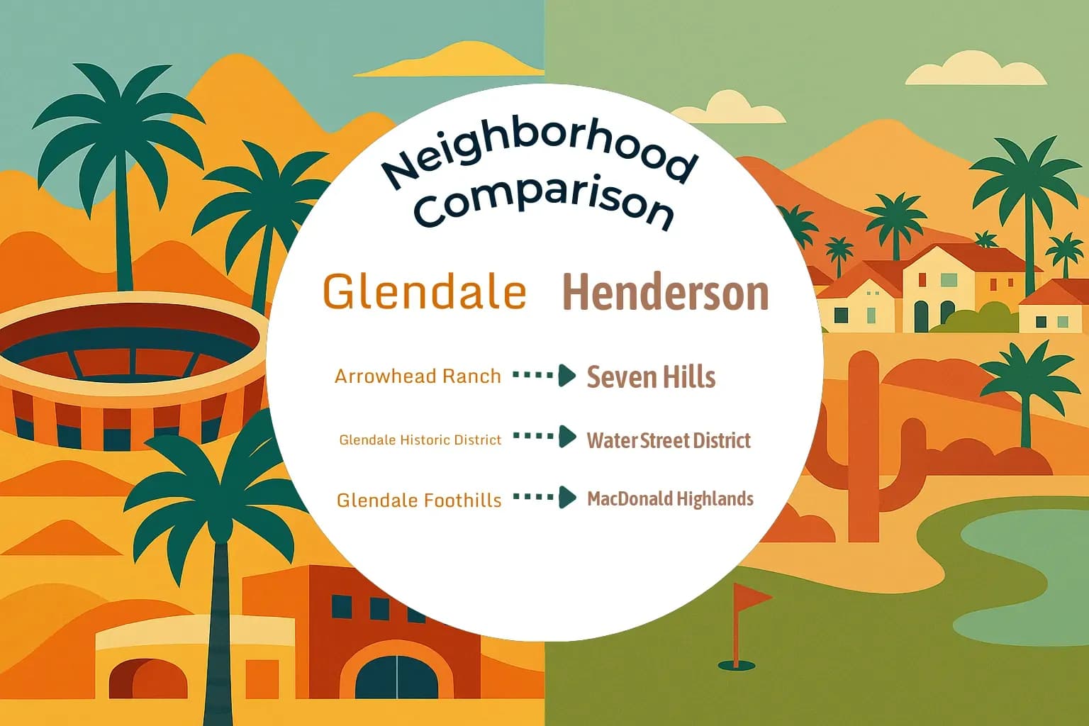 Glendale vs Henderson Neighborhood Comparison
