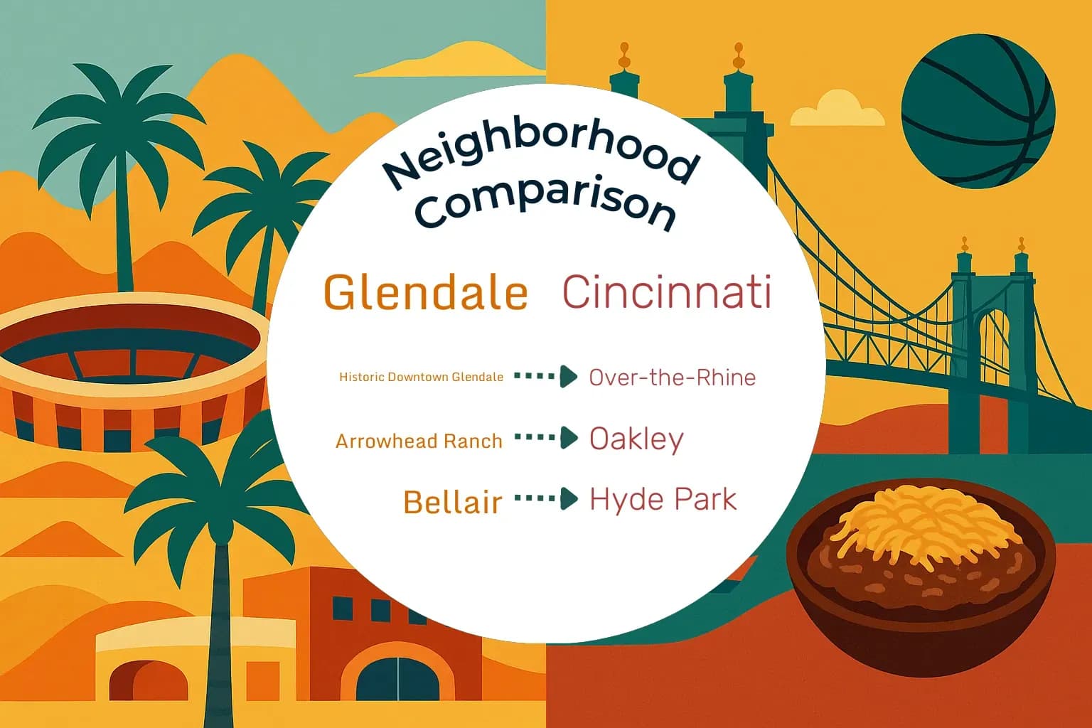 Glendale vs Cincinnati Neighborhood Comparison