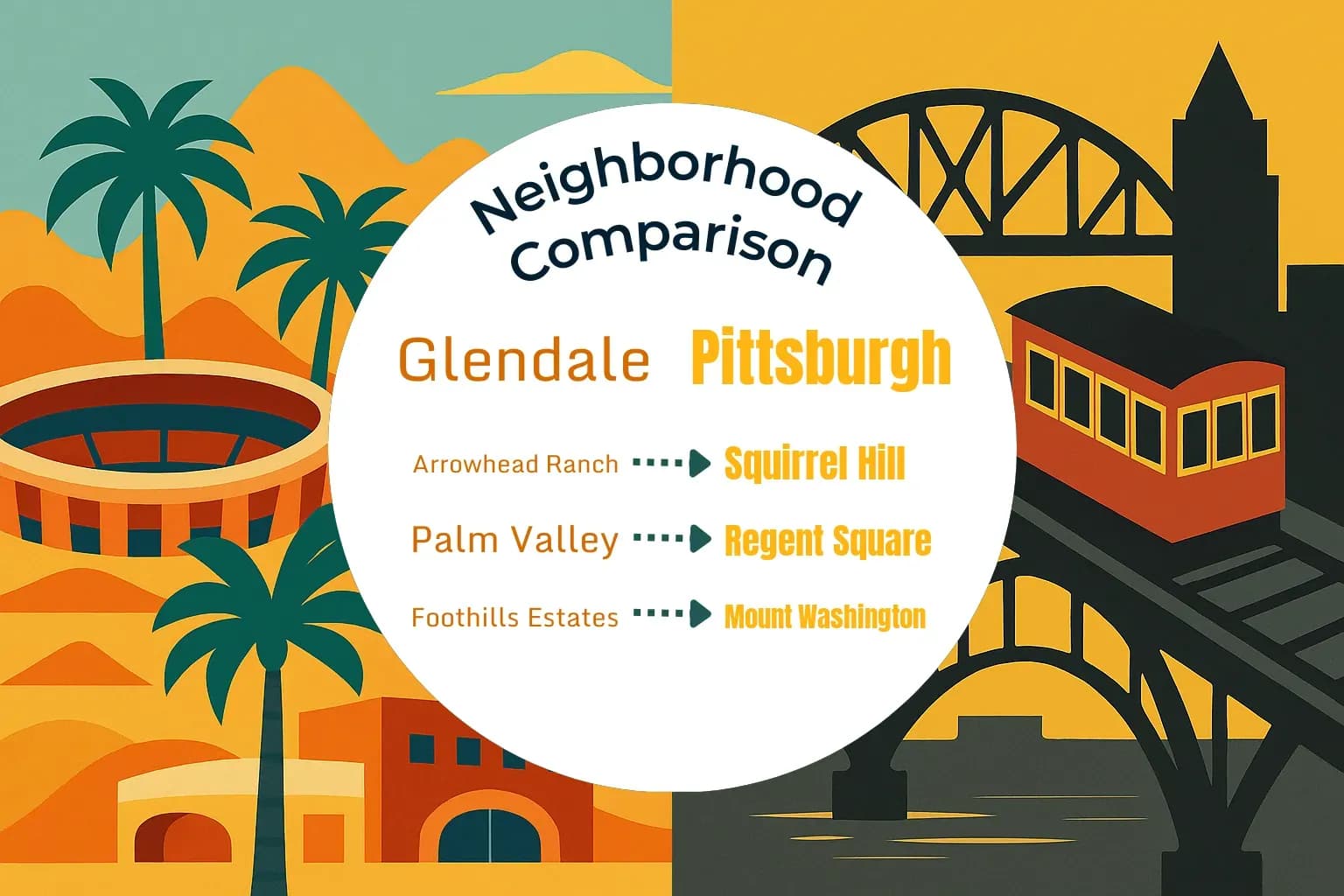 Glendale vs Pittsburgh Neighborhood Comparison