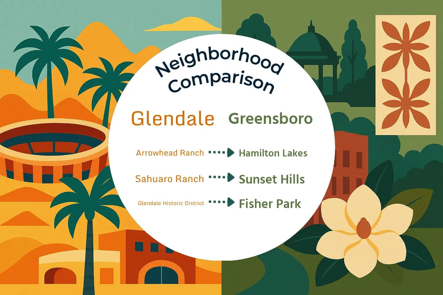 Glendale vs Greensboro Neighborhood Comparison