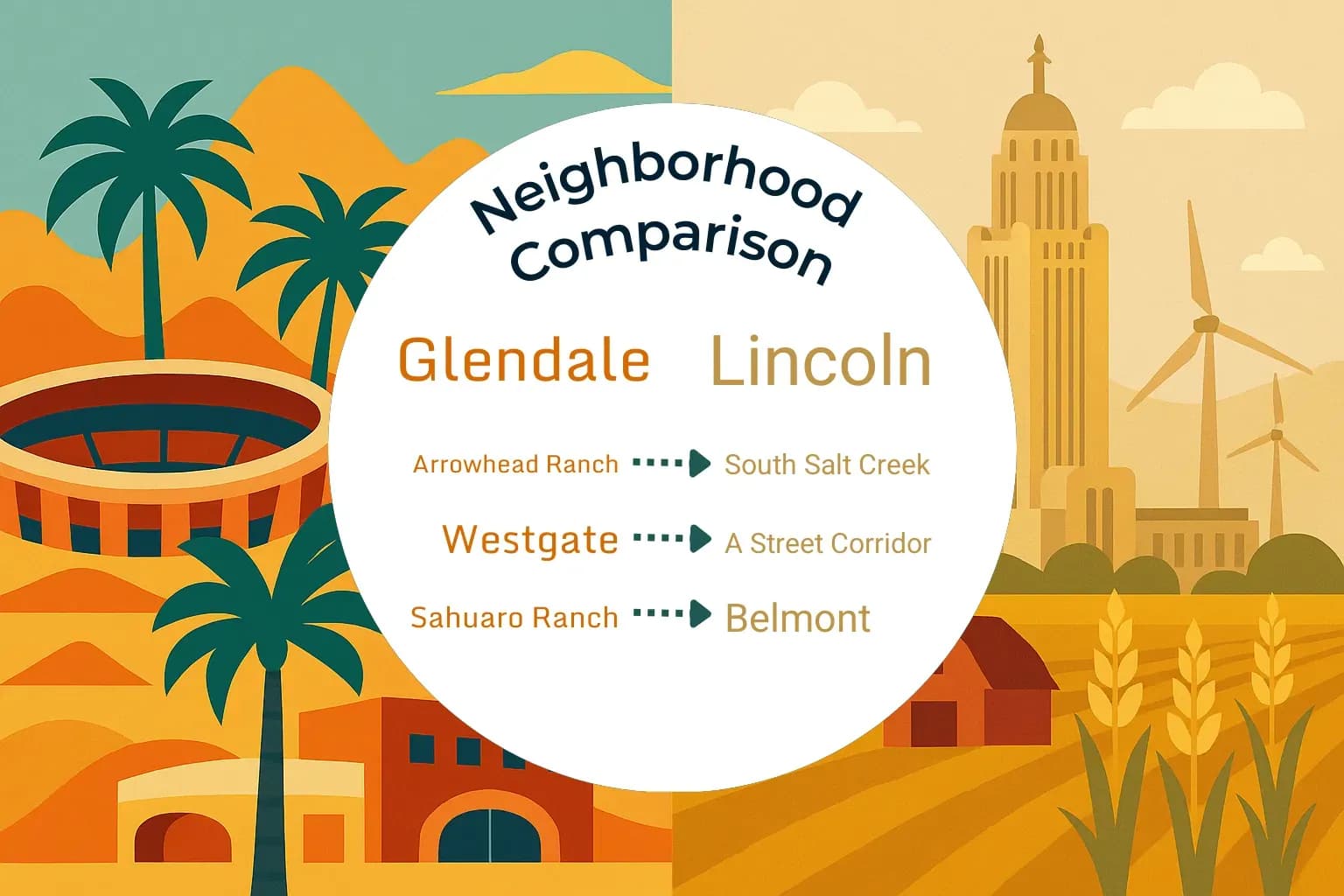 Glendale vs Lincoln Neighborhood Comparison