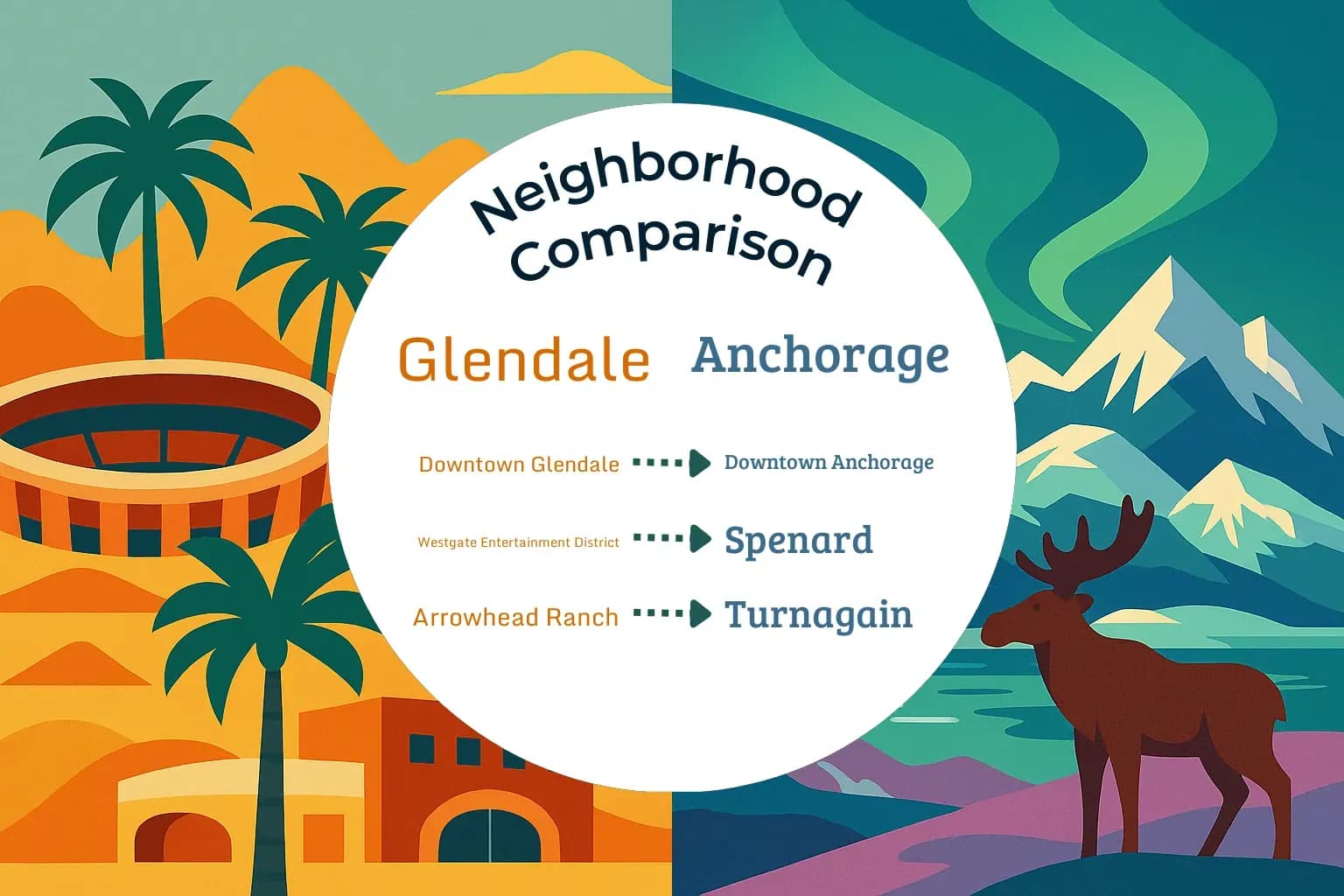 Glendale vs Anchorage Neighborhood Comparison