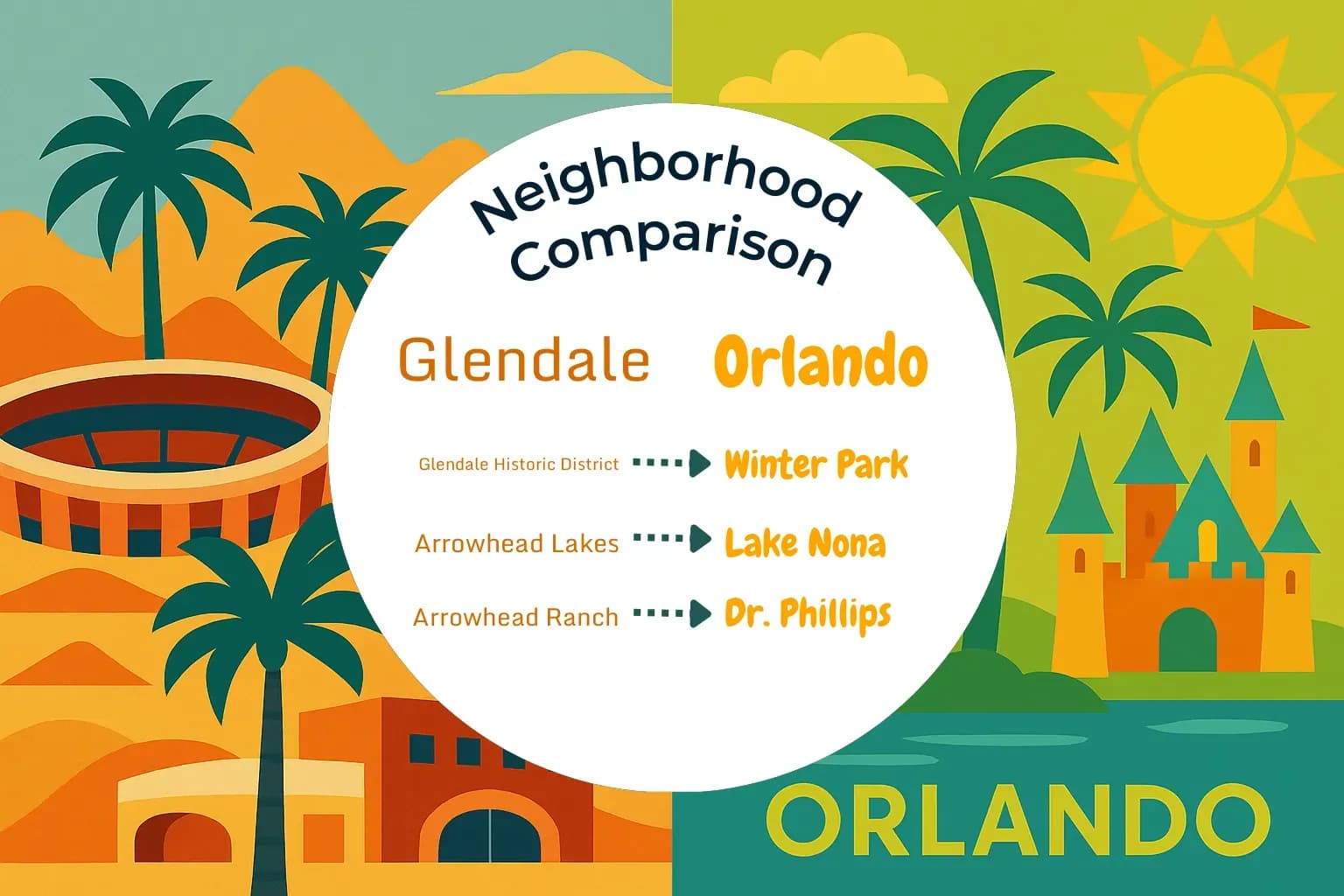 Glendale vs Orlando Neighborhood Comparison
