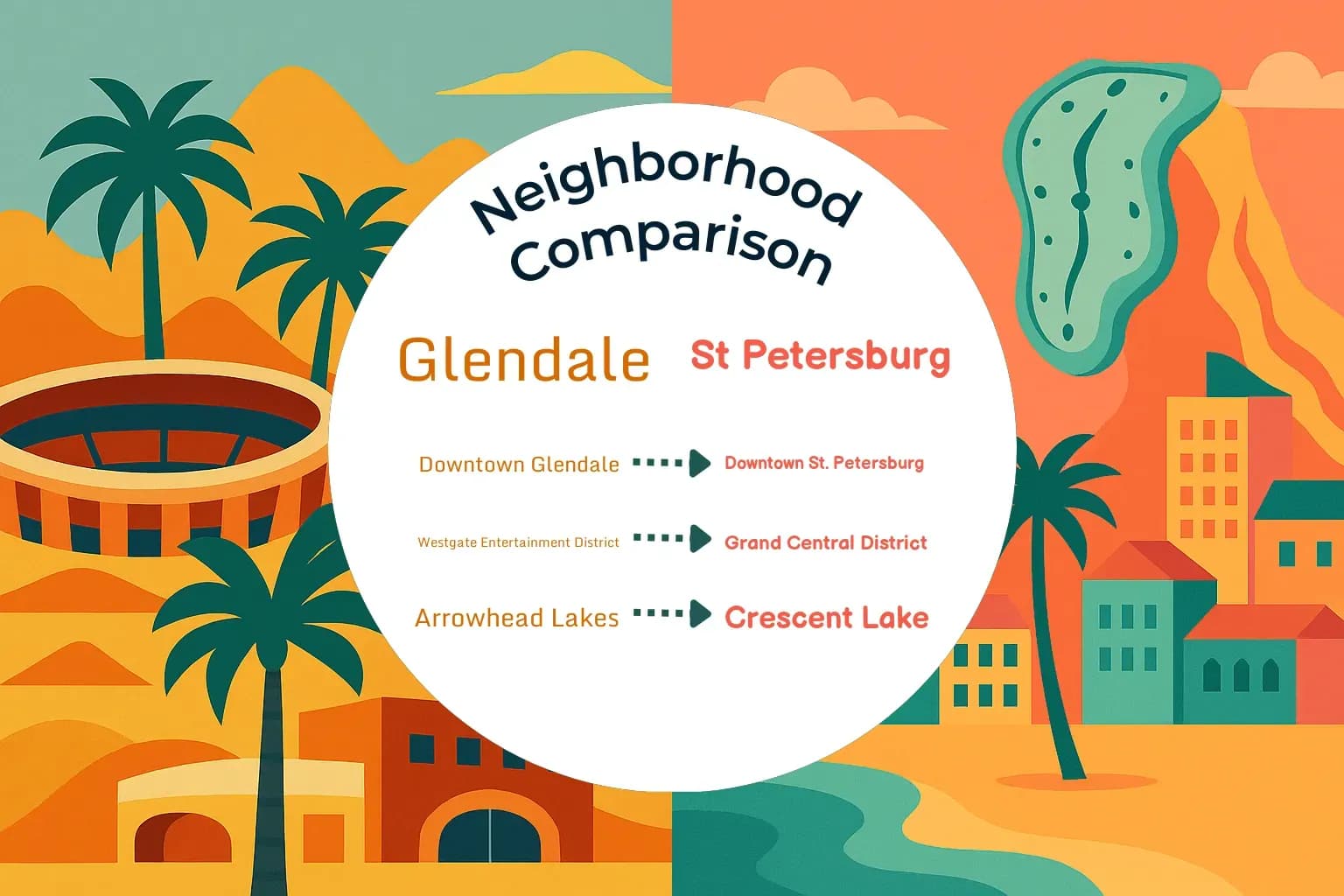 Glendale vs St. Petersburg Neighborhood Comparison