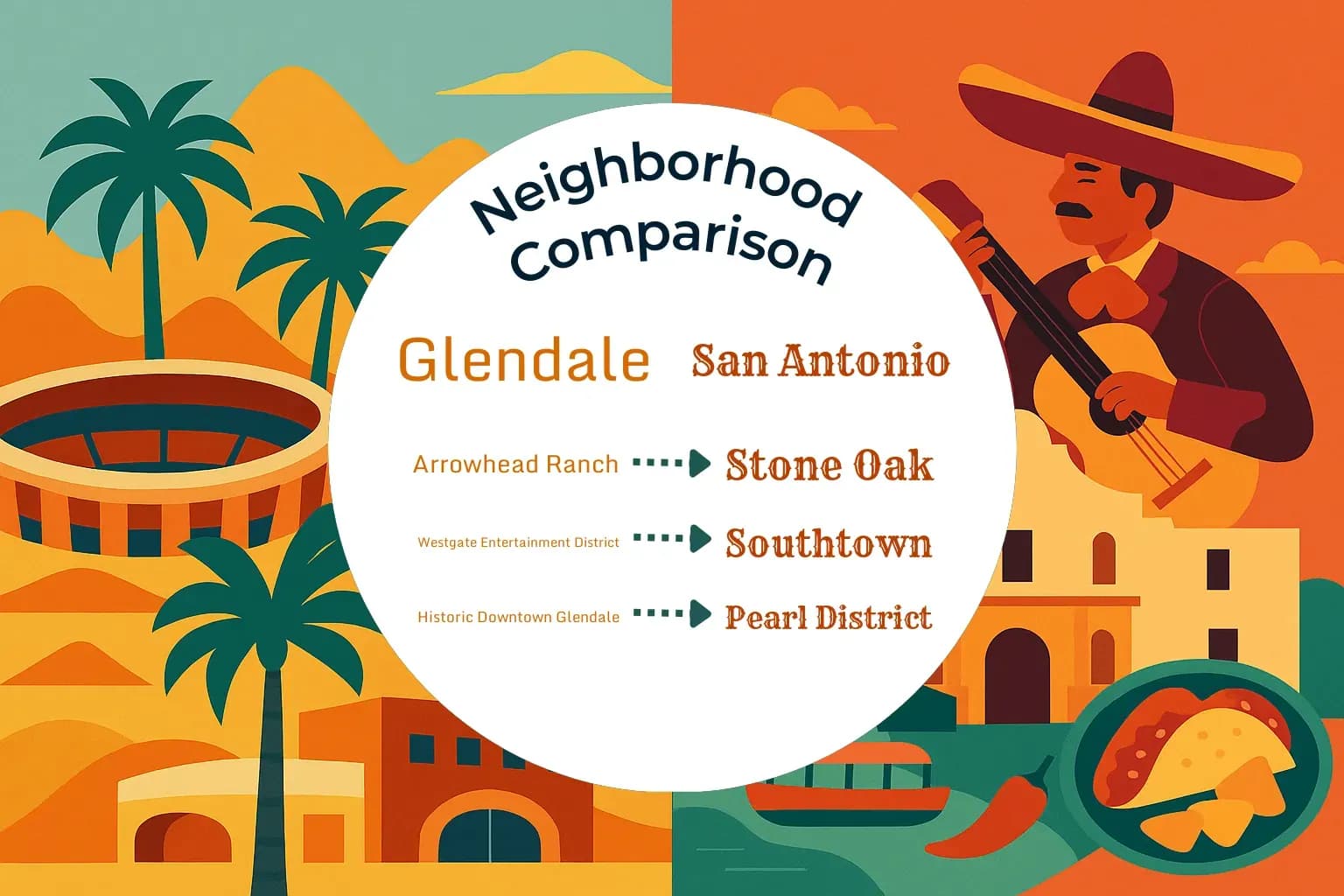 Glendale vs San Antonio Neighborhood Comparison