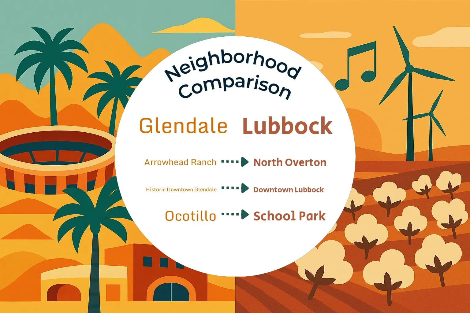 Glendale vs Lubbock Neighborhood Comparison