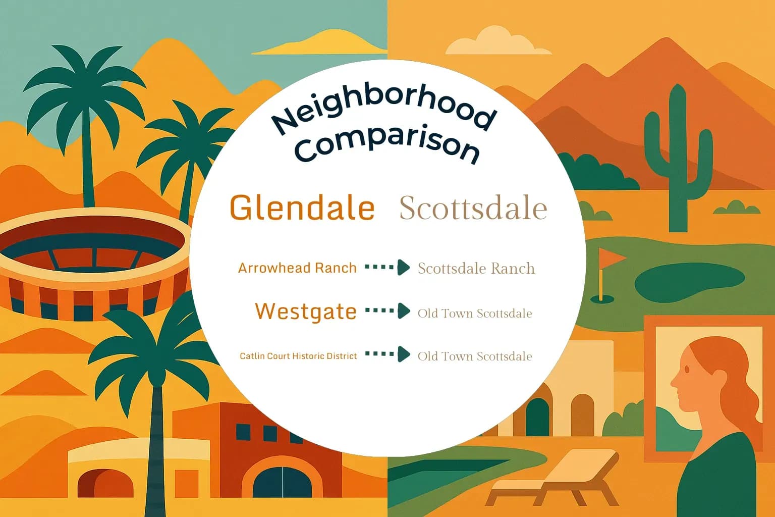 Glendale vs Scottsdale Neighborhood Comparison