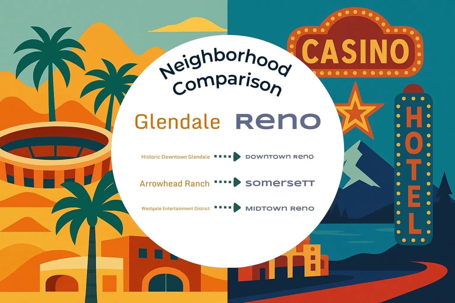 Glendale vs Reno Neighborhood Comparison