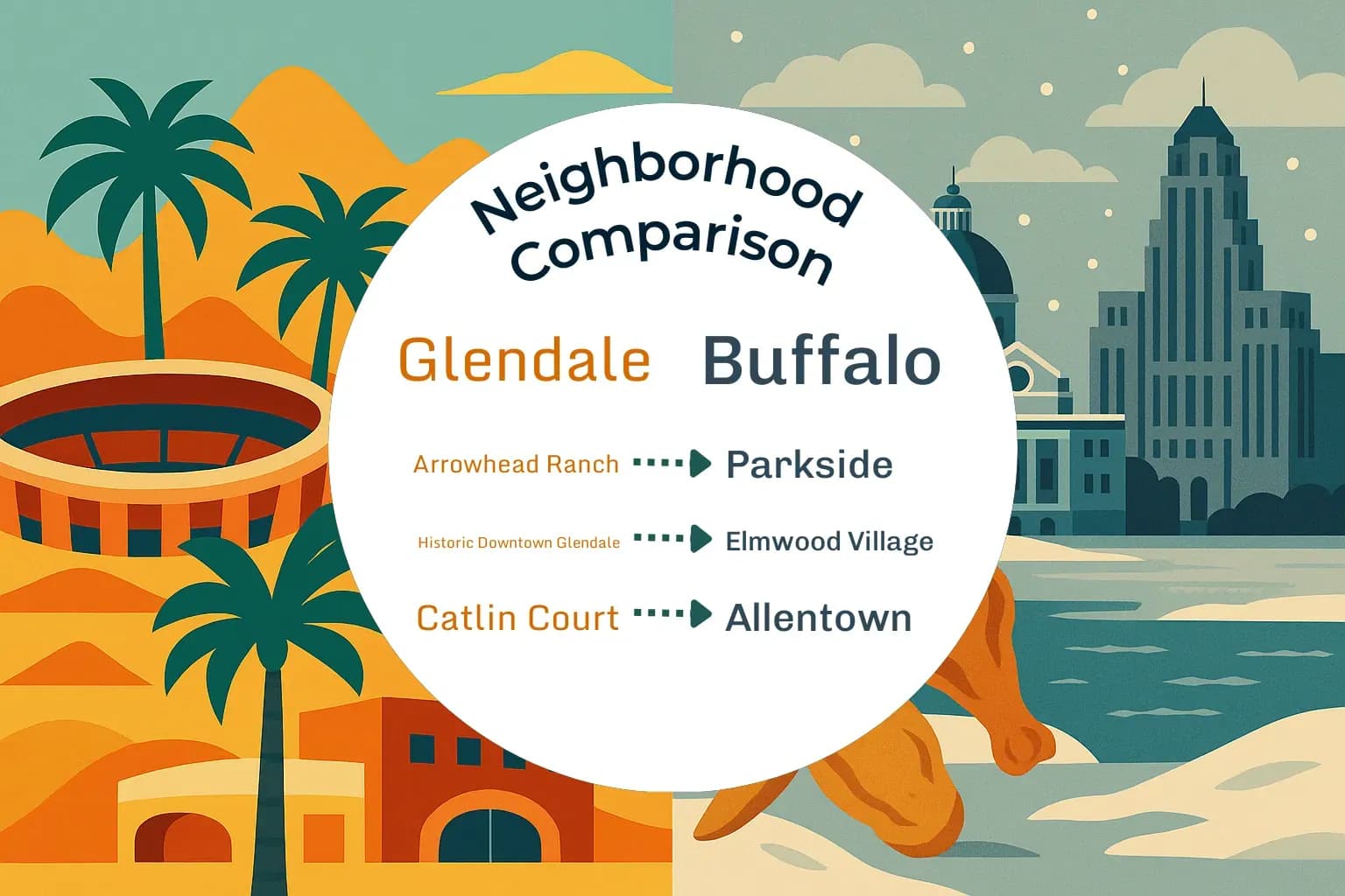 Glendale vs Buffalo Neighborhood Comparison
