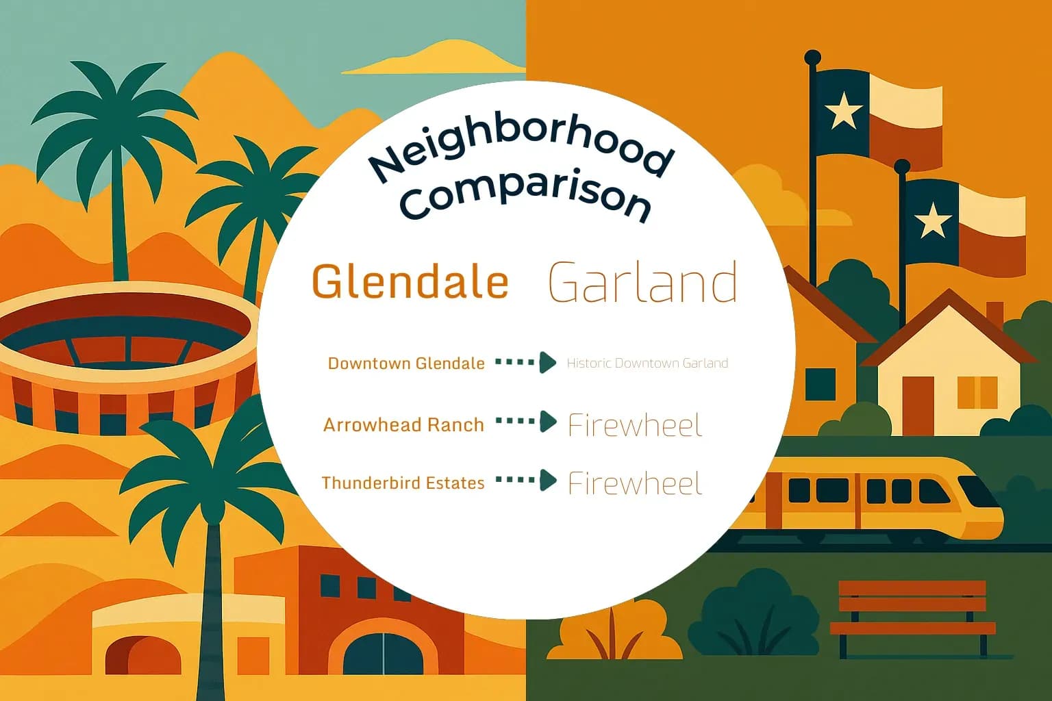 Glendale vs Garland Neighborhood Comparison