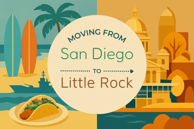Moving from San Diego to Little Rock