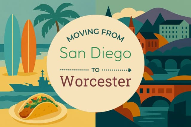 Moving from San Diego to Worcester