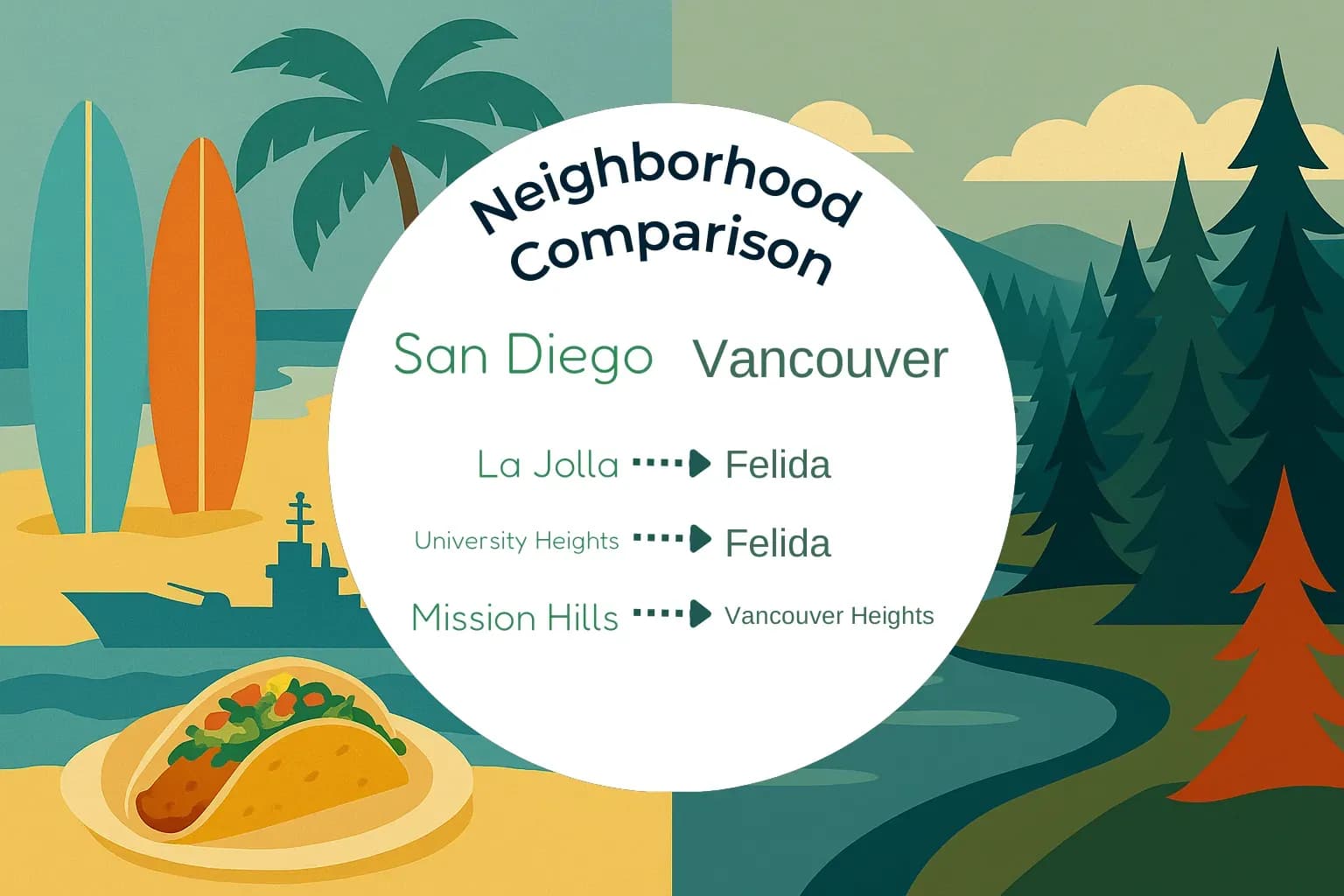 San Diego vs Vancouver Neighborhood Comparison
