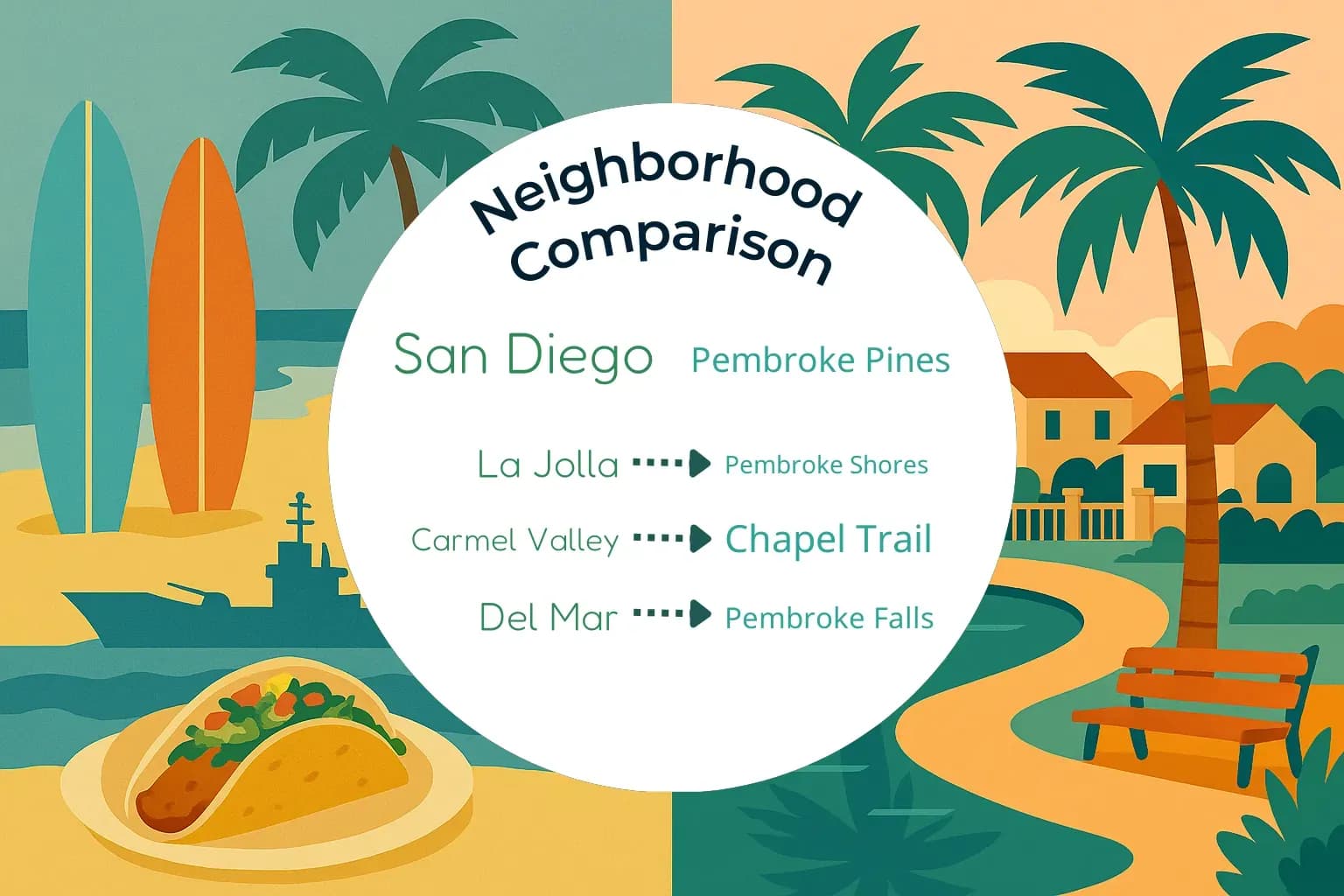 San Diego vs Pembroke Pines Neighborhood Comparison