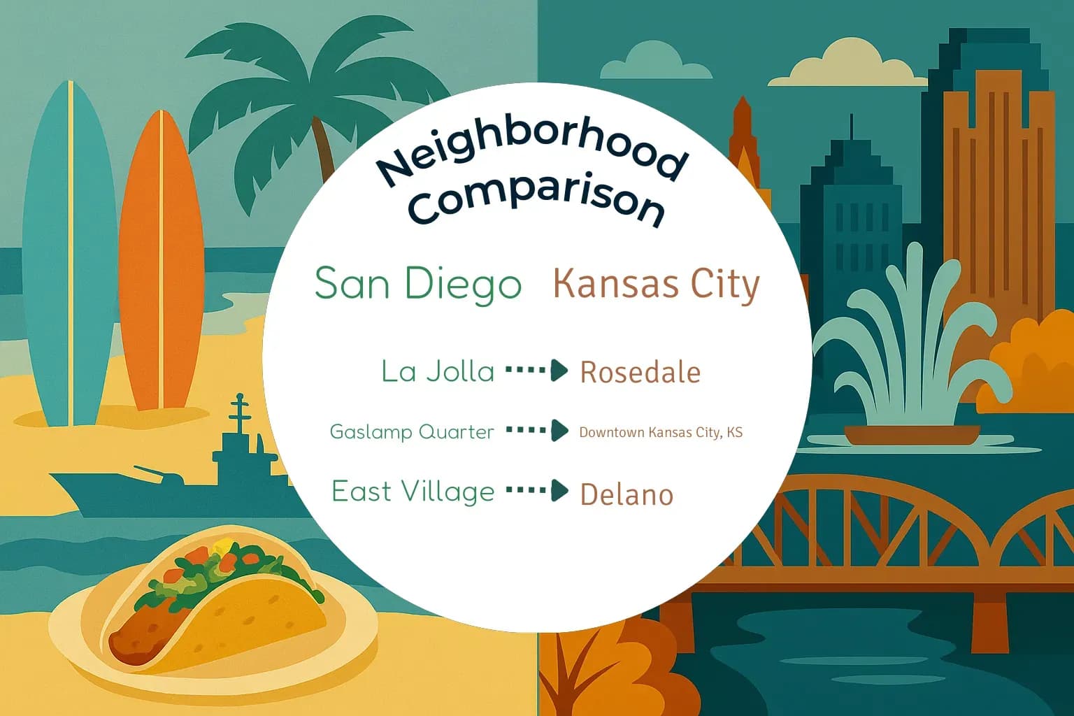 San Diego vs Kansas City Neighborhood Comparison