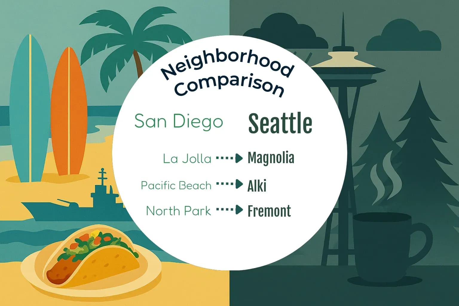 San Diego vs Seattle Neighborhood Comparison