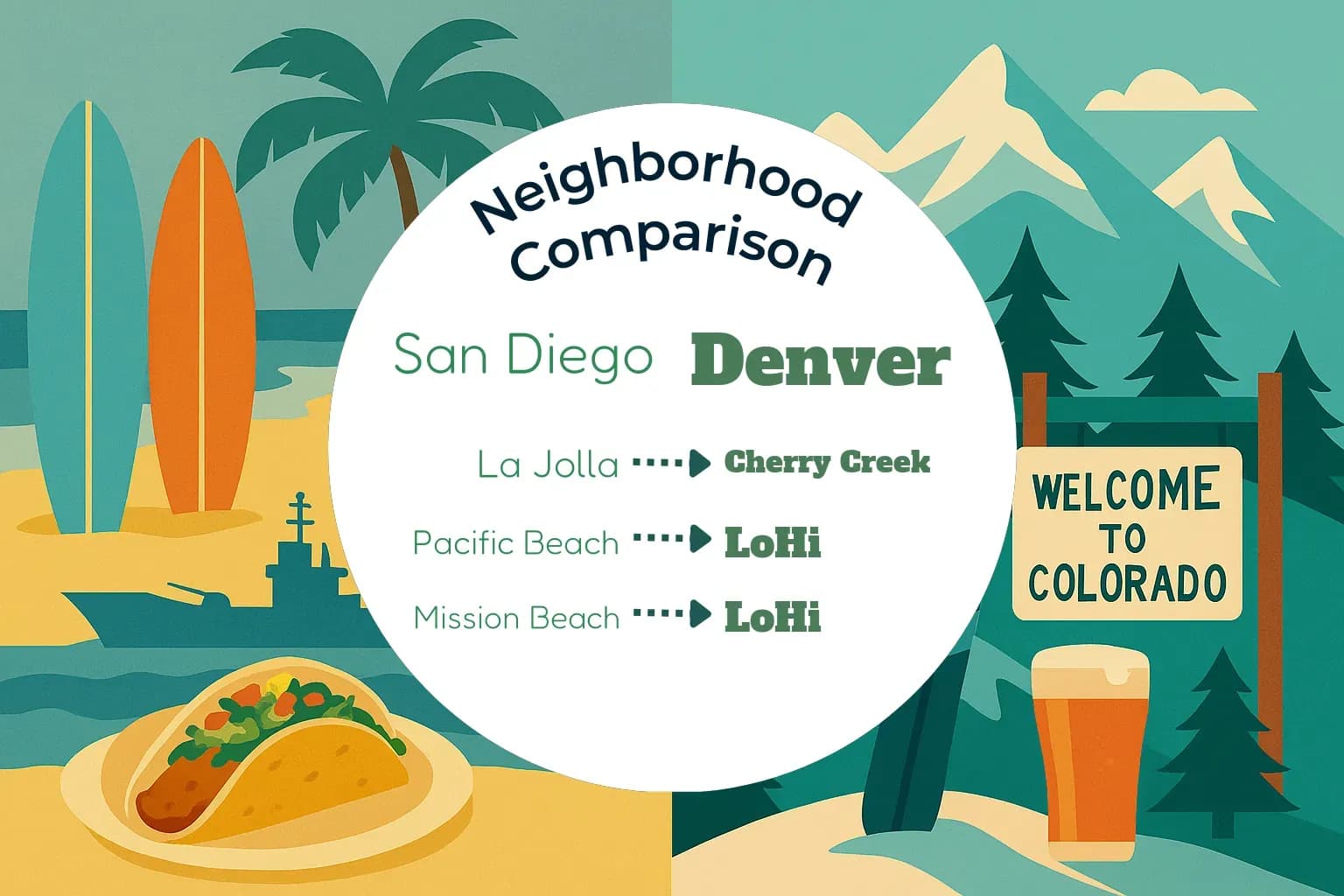 San Diego vs Denver Neighborhood Comparison